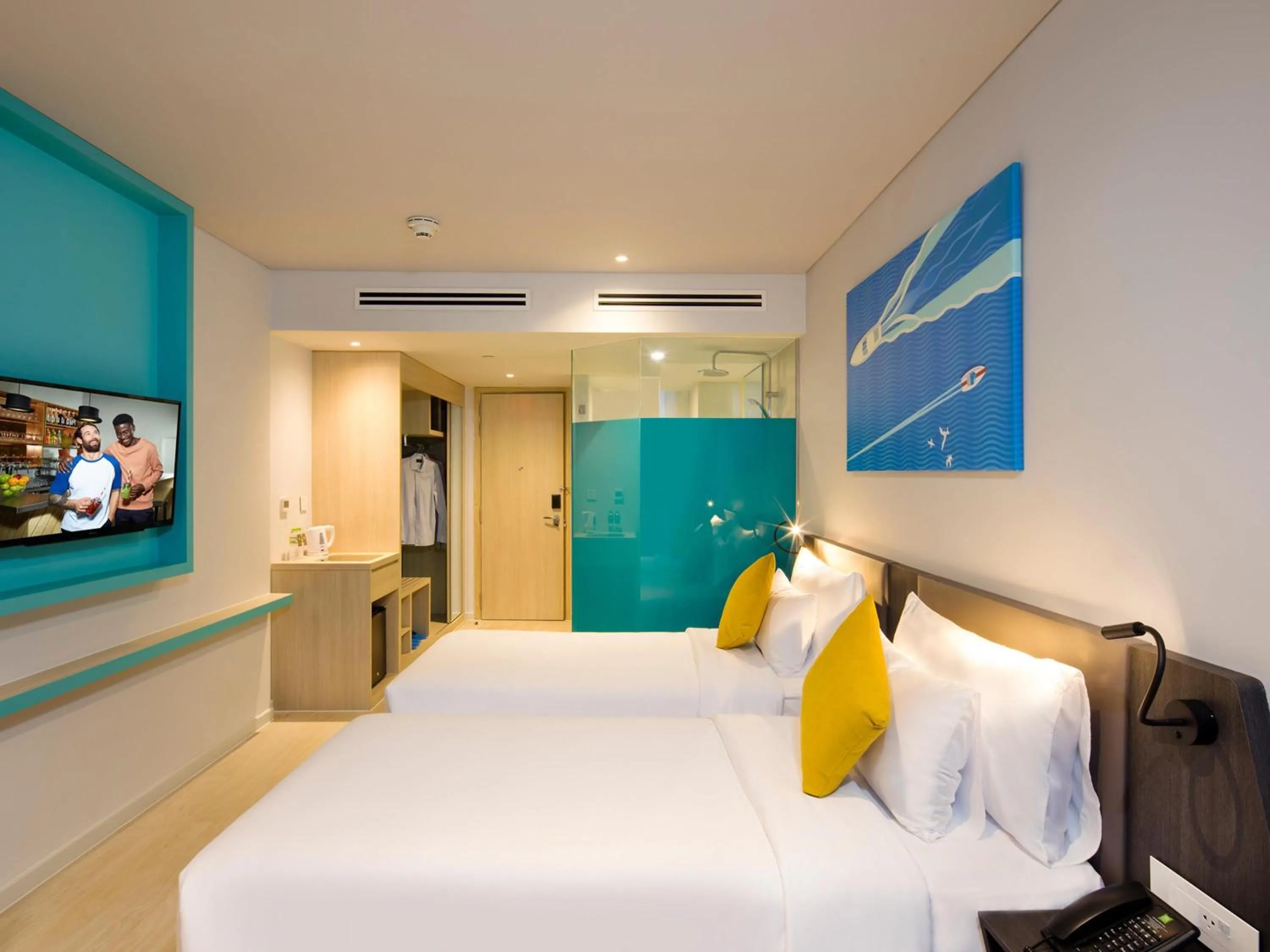 Bedroom, Bed in ibis Styles Nha Trang