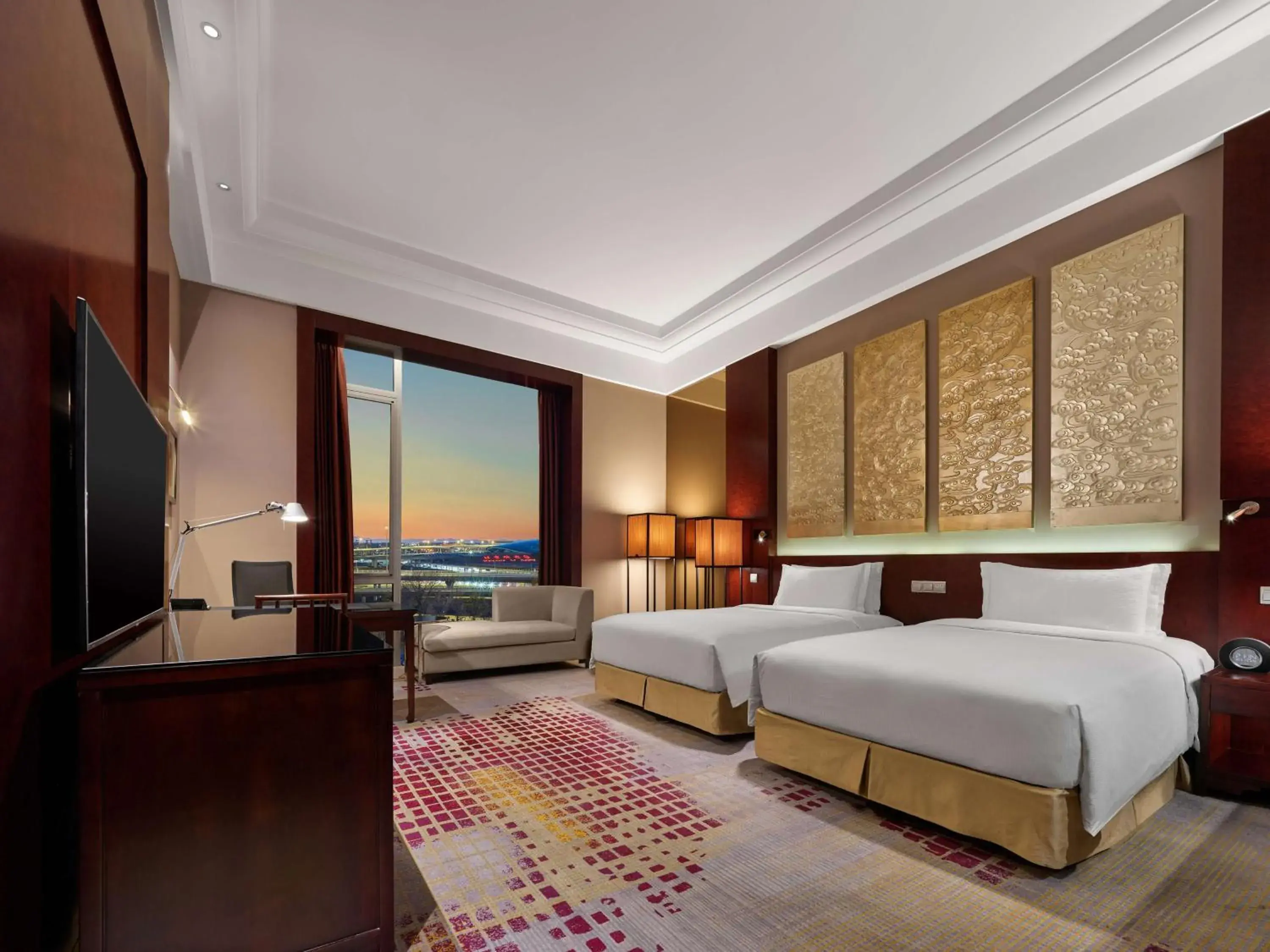 Executive Twin Room in Hilton Beijing Capital Airport Executive Twin Room in Hilton Beijing Capital Airport