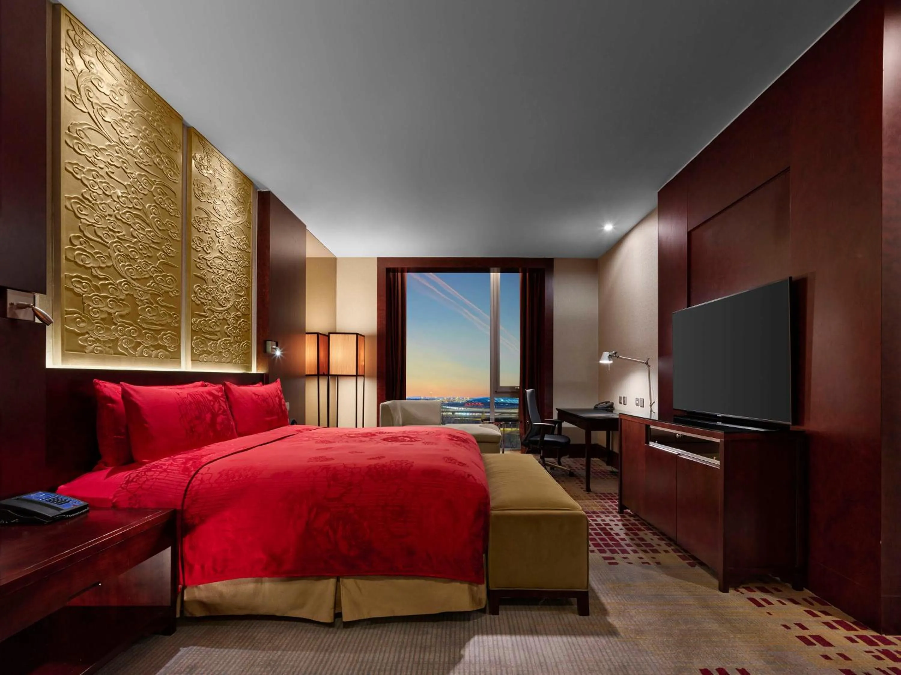 Bedroom, Bed in Hilton Beijing Capital Airport