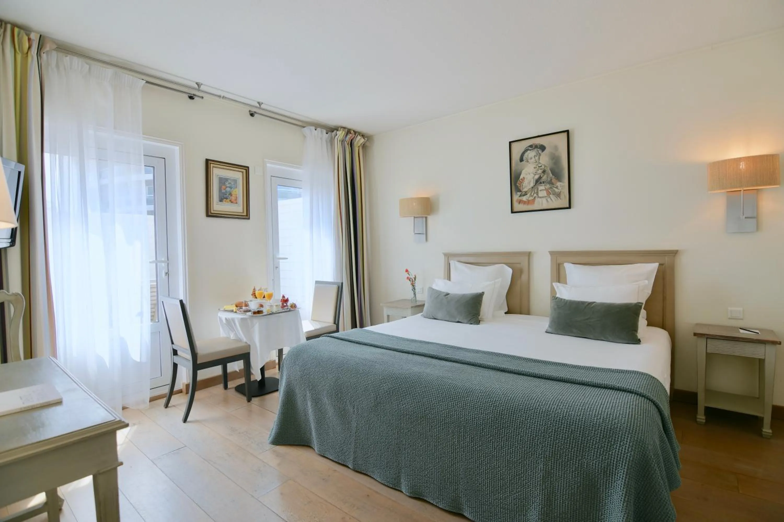 Bedroom, Bed in Brittany & Spa Relais & Châteaux