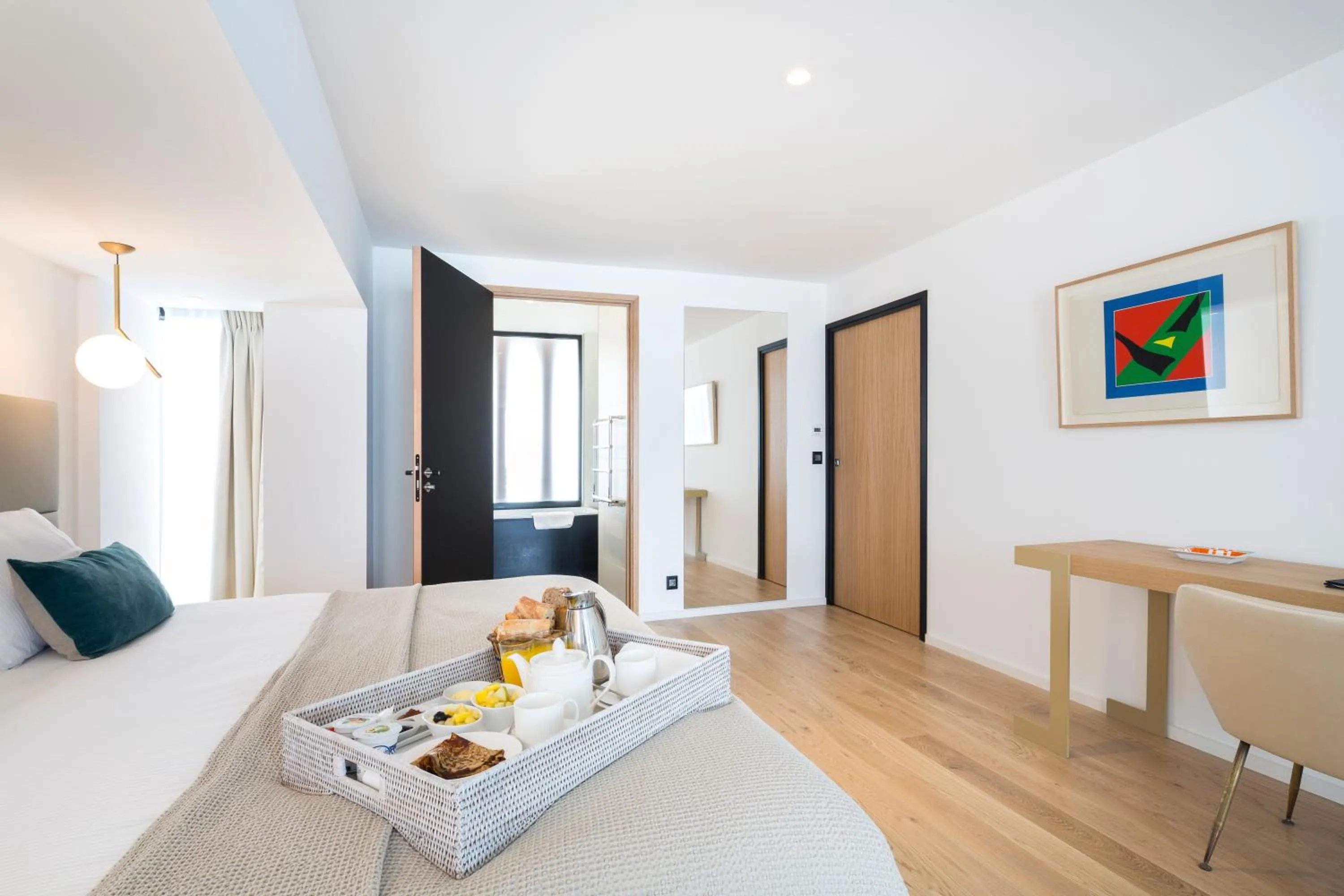 Bedroom, Bed in Brittany & Spa Relais & Châteaux