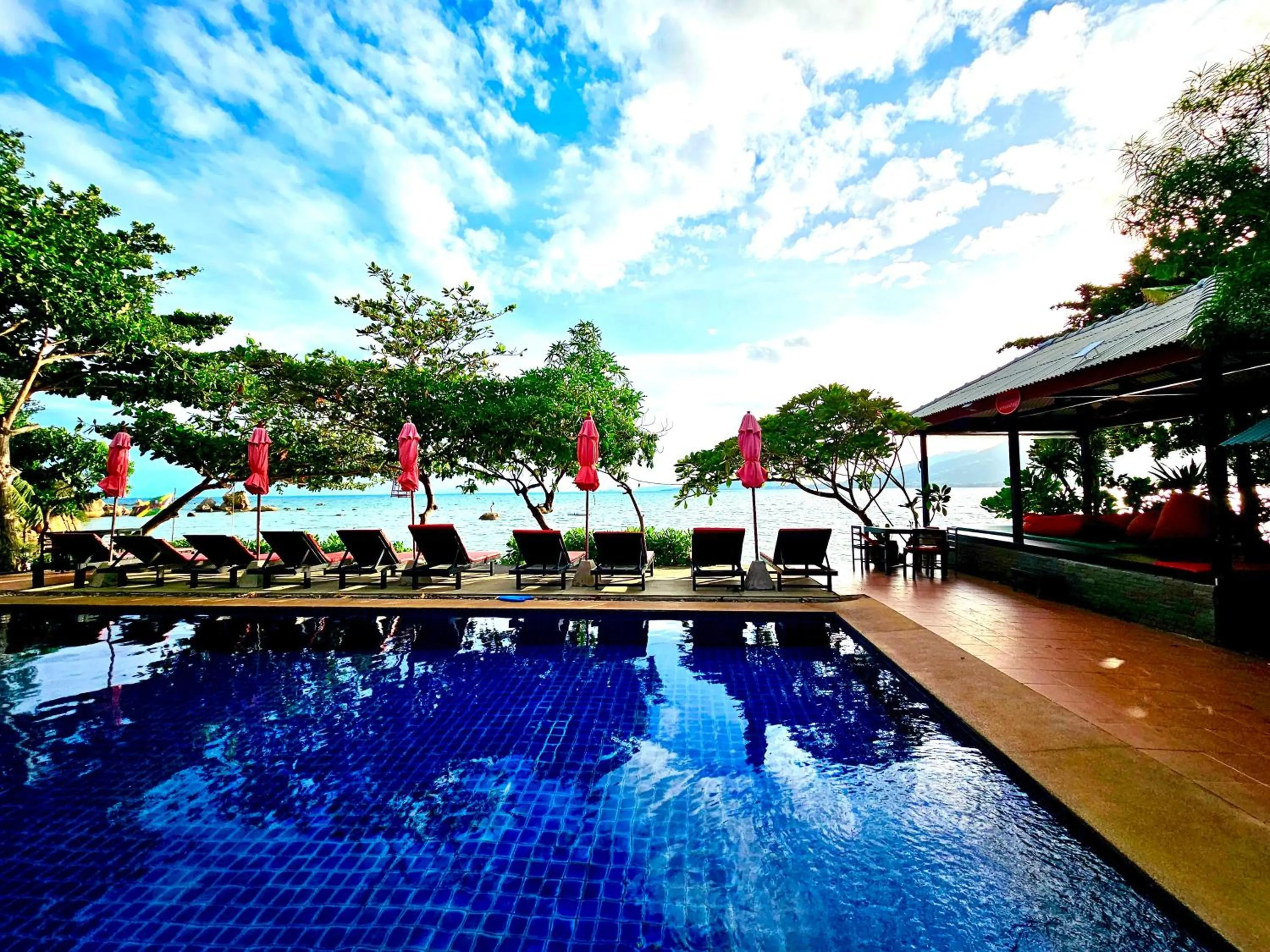 Pool view in Cinnamon Beach Villas