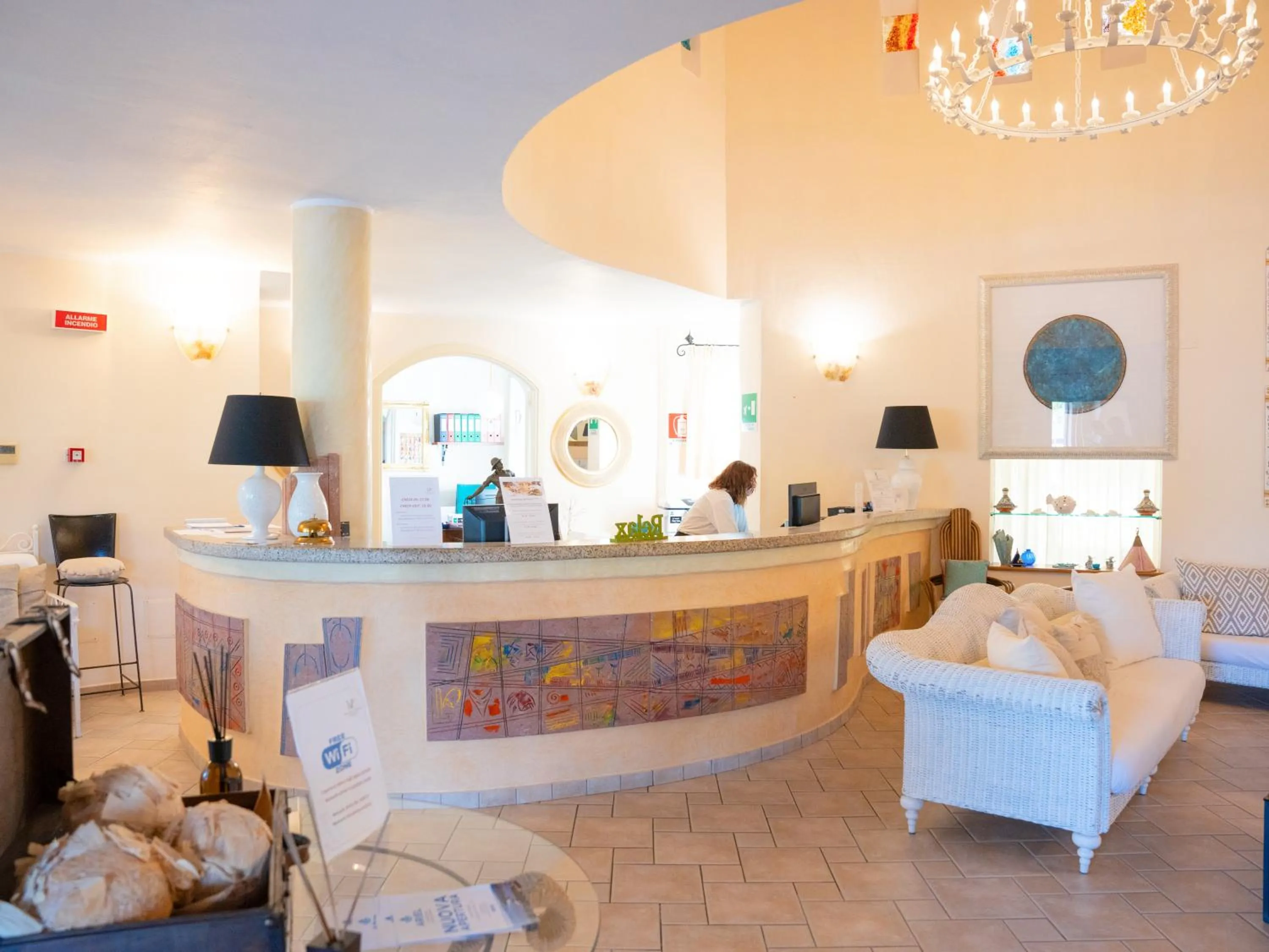 Lobby or reception in Hotel Baia Del Porto