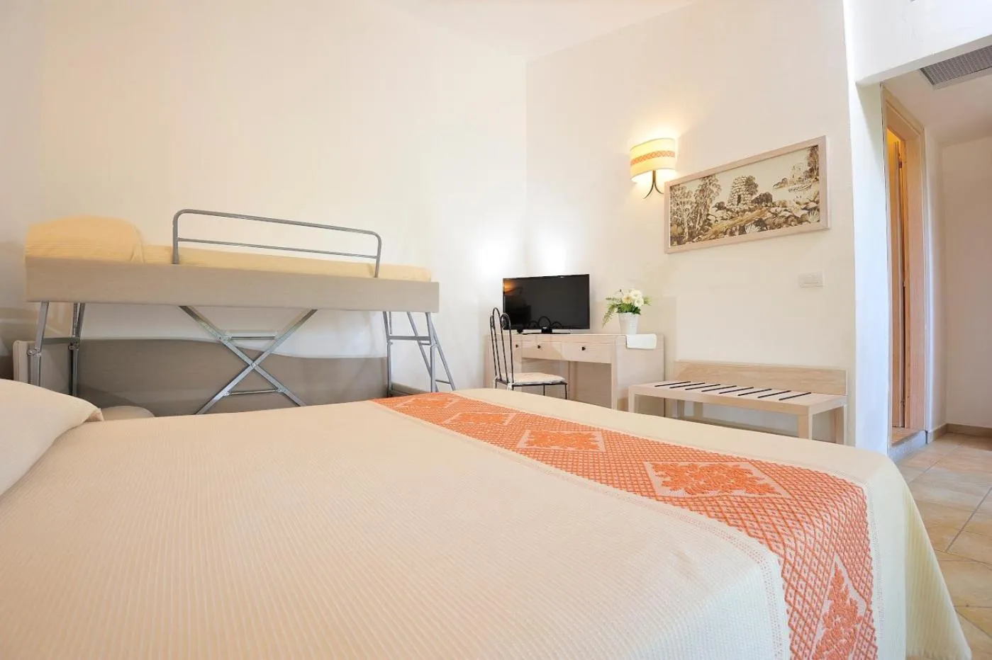 Bedroom, Bed in Hotel Baia Del Porto