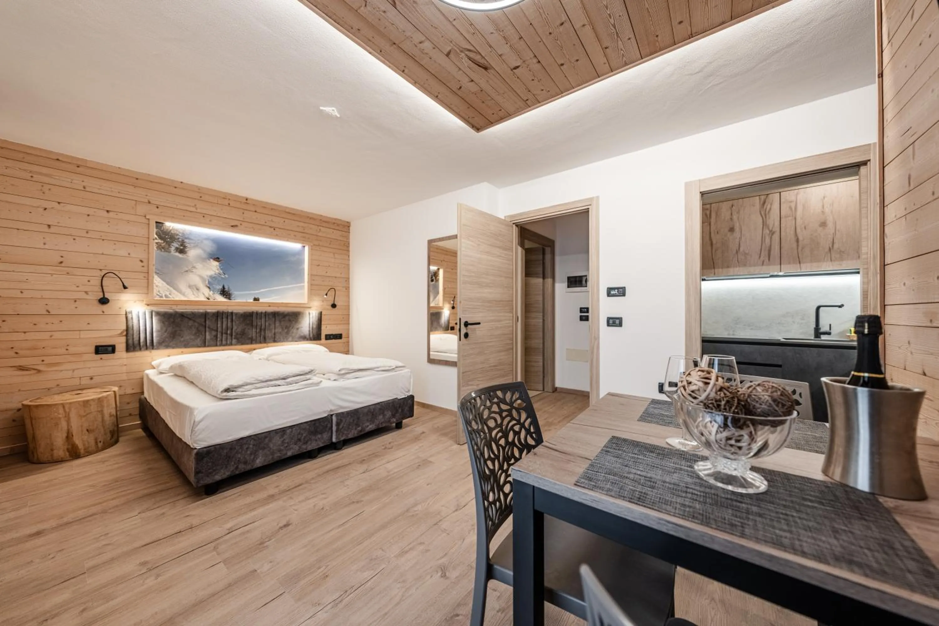 Photo of the whole room, Bed in Gaia Residence Hotel