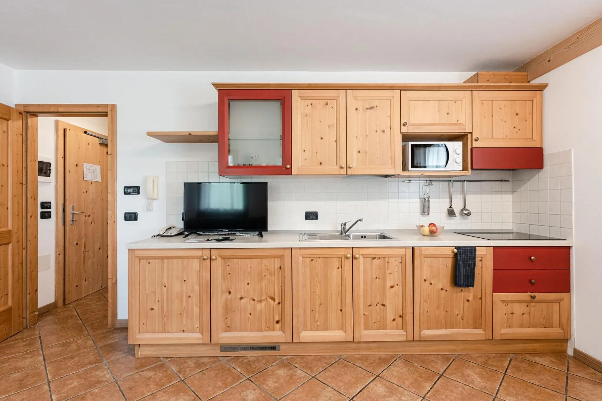 Kitchen or kitchenette in Gaia Residence Hotel