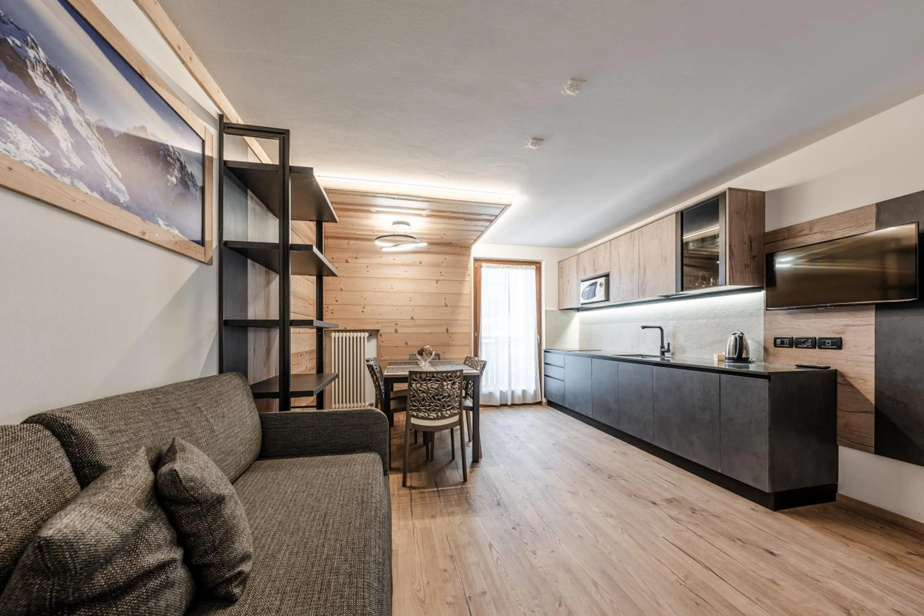 Kitchen or kitchenette, Bed in Gaia Residence Hotel