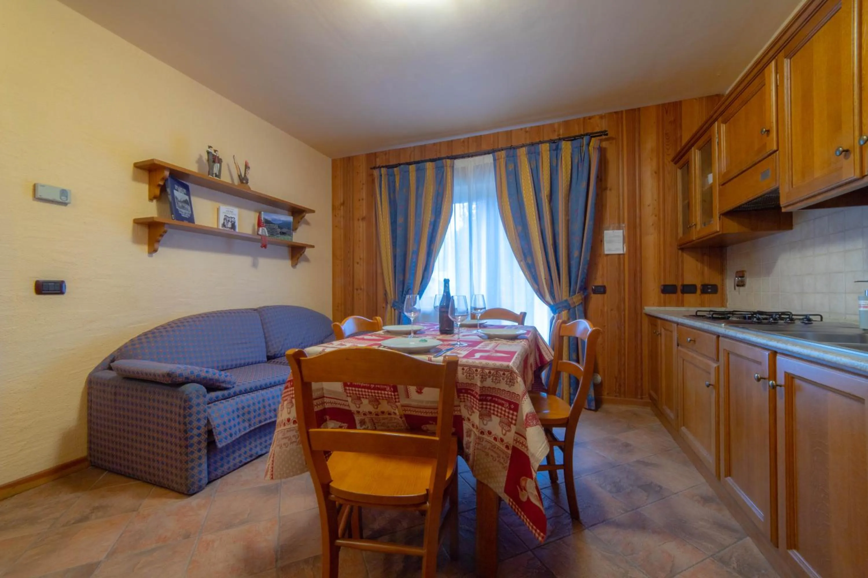 kitchen in Family Apartments Le Chalet