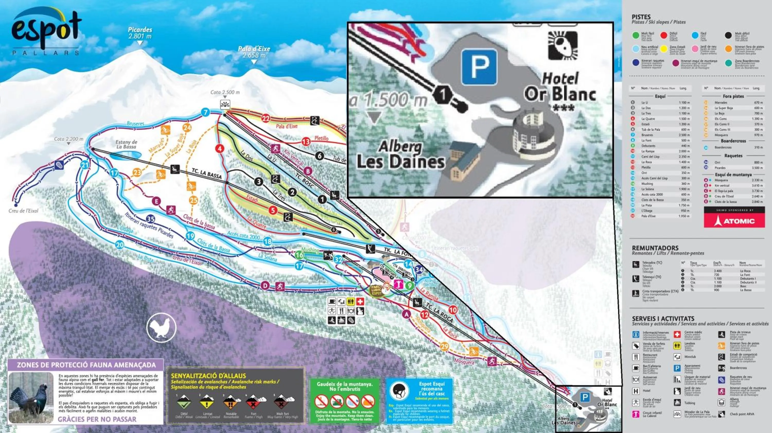 Skiing in Hotel Or Blanc