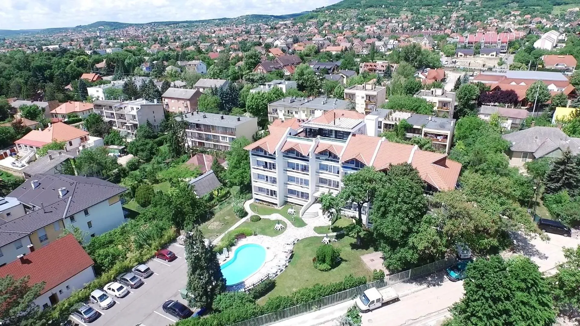 Bird's eye view in Holiday Club Füred