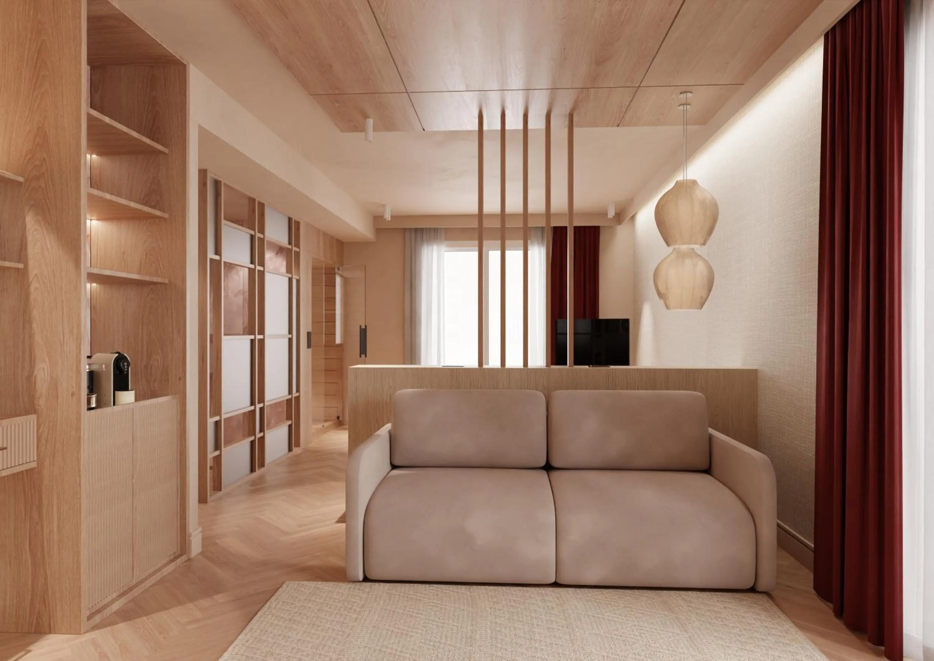 Living room in Baia del Mar Beach Boutique Hotel