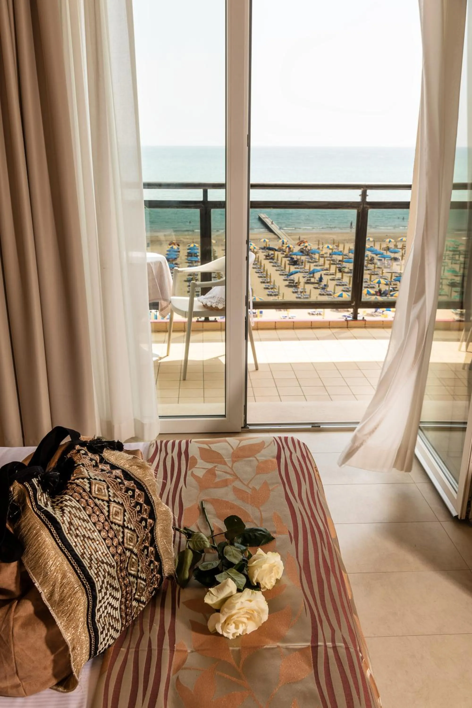 Bed in Baia del Mar Beach Boutique Hotel