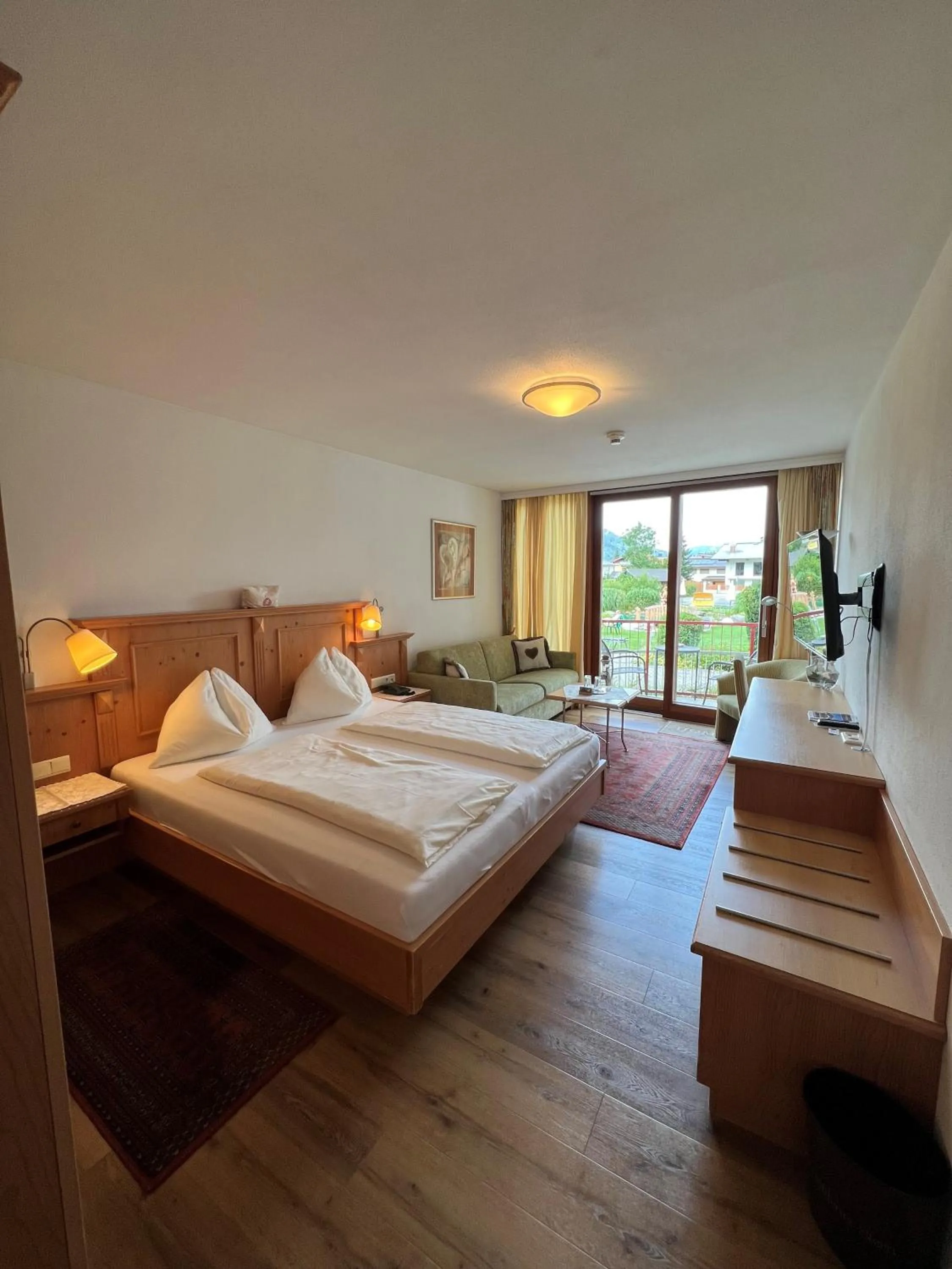 Photo of the whole room, Bed in Hotel Goldener Stern