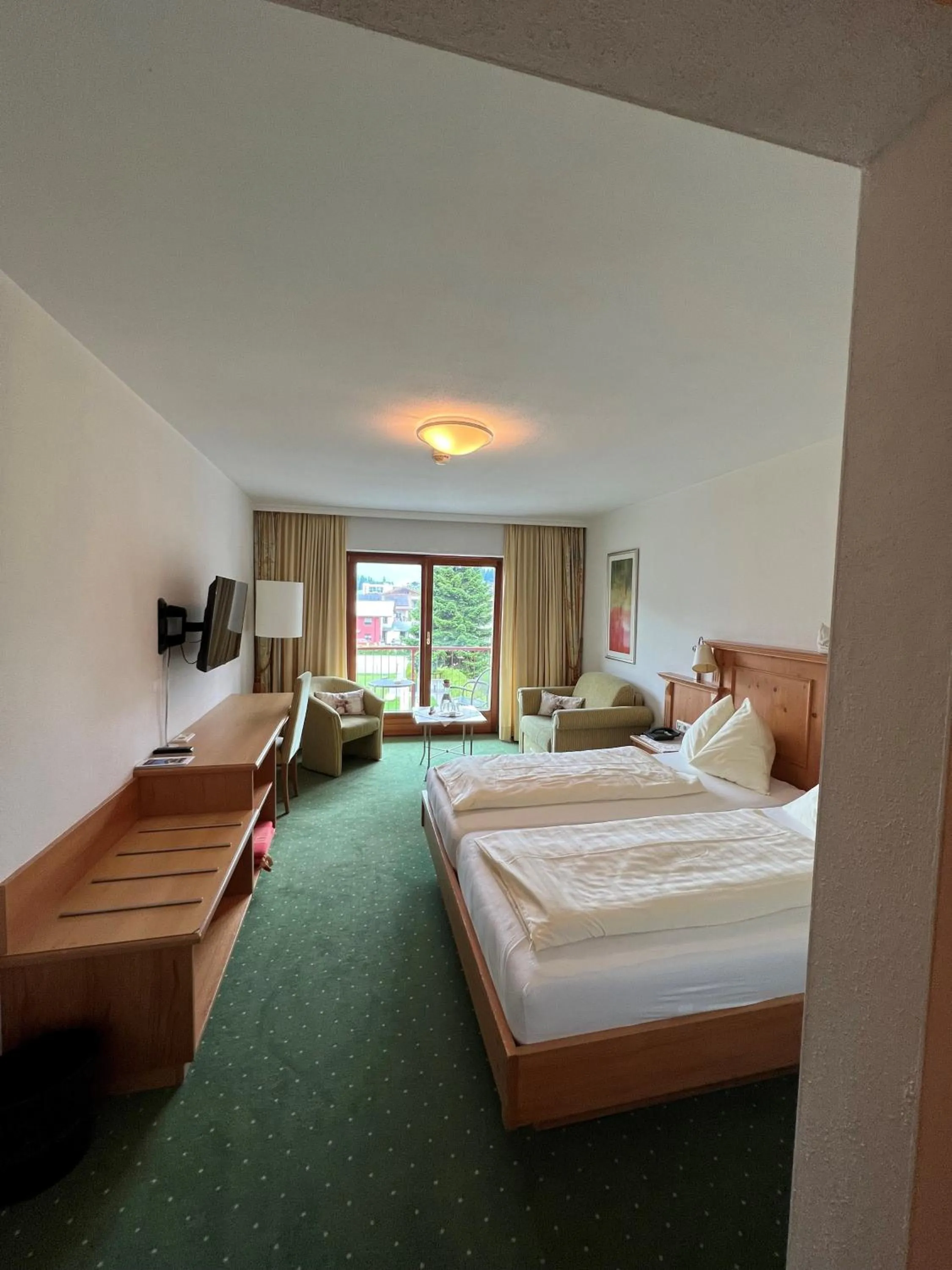 Photo of the whole room, Bed in Hotel Goldener Stern