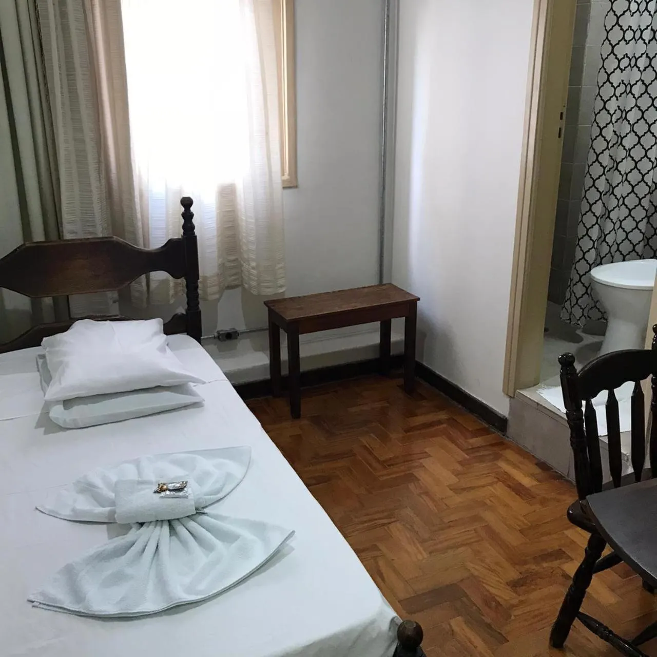 Bed in Hotel Sao Nicolau