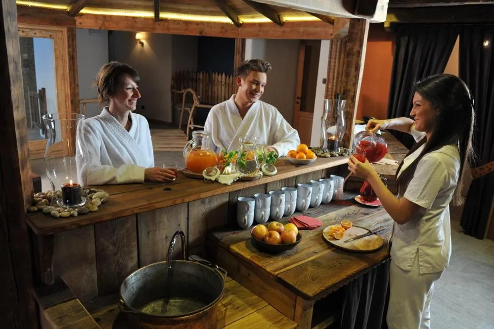 Food in La Madonnina Del Gran Paradiso Wellness Hotel