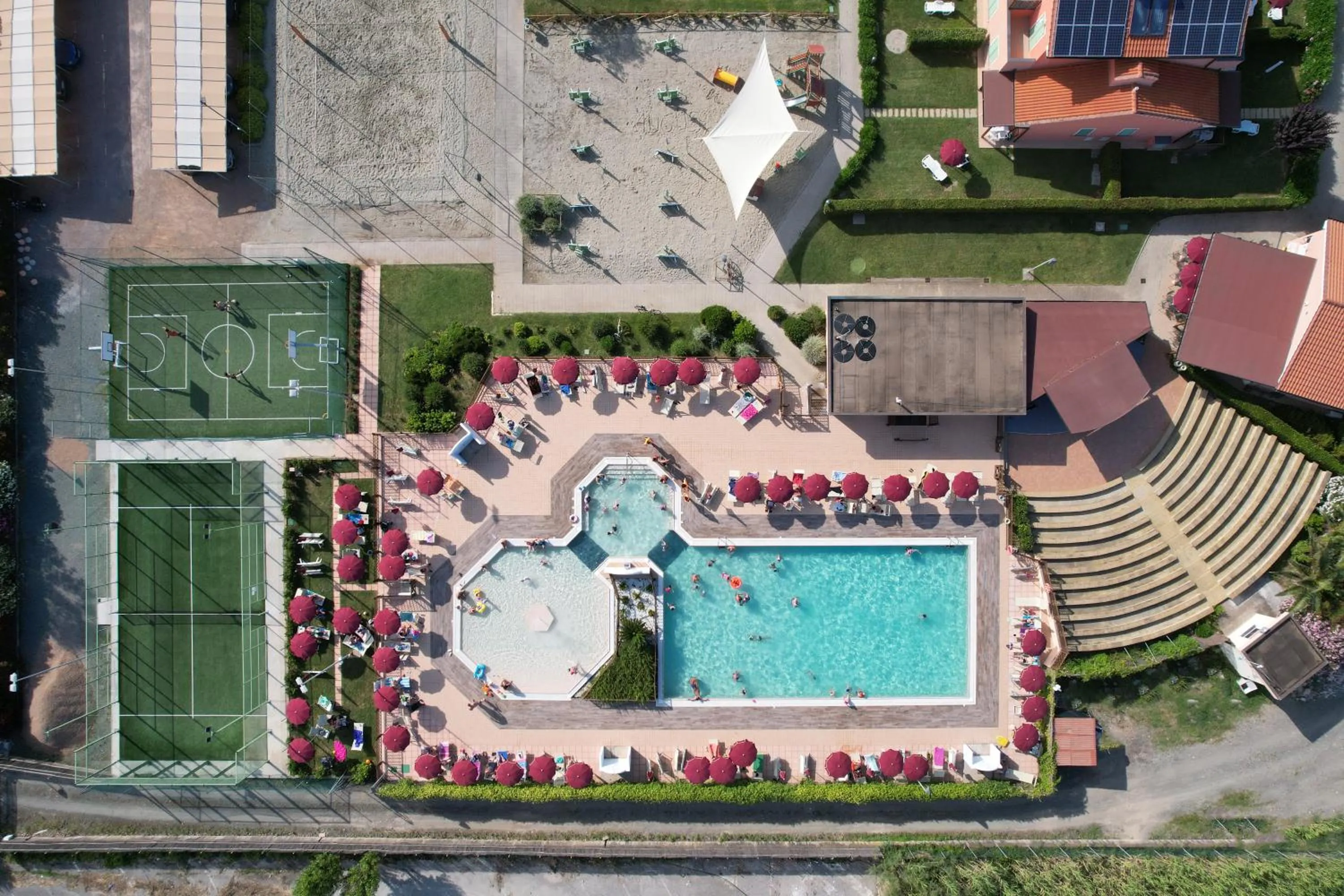 Pool view in Rosa Dei Venti