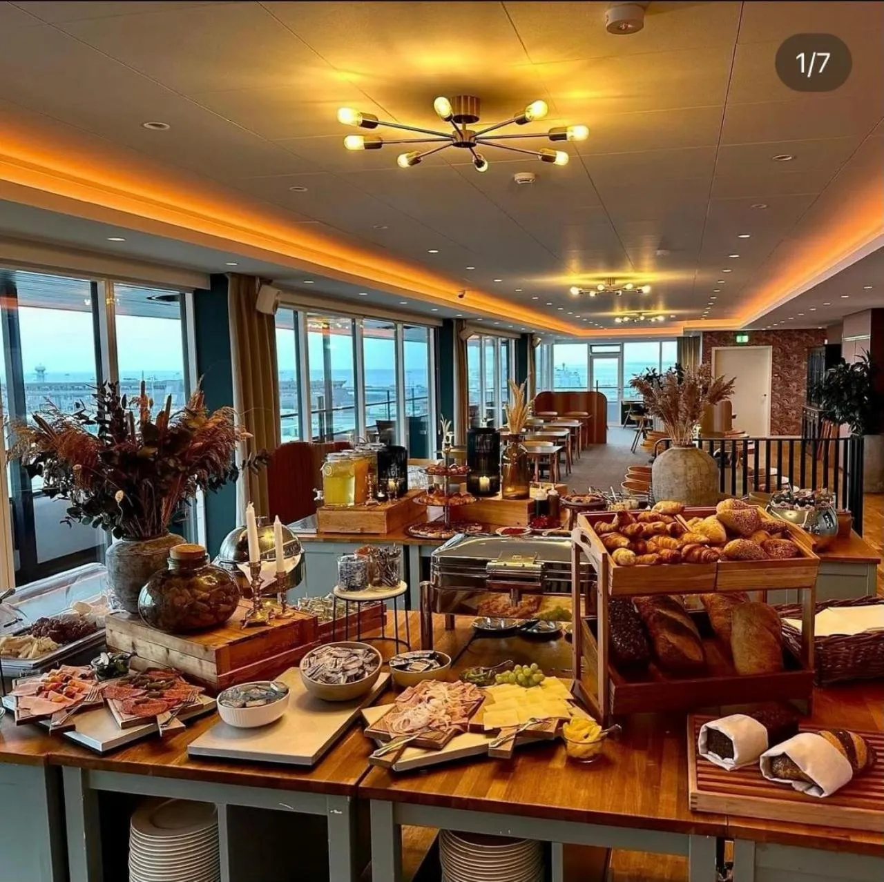 Continental breakfast in Hotel Jutlandia