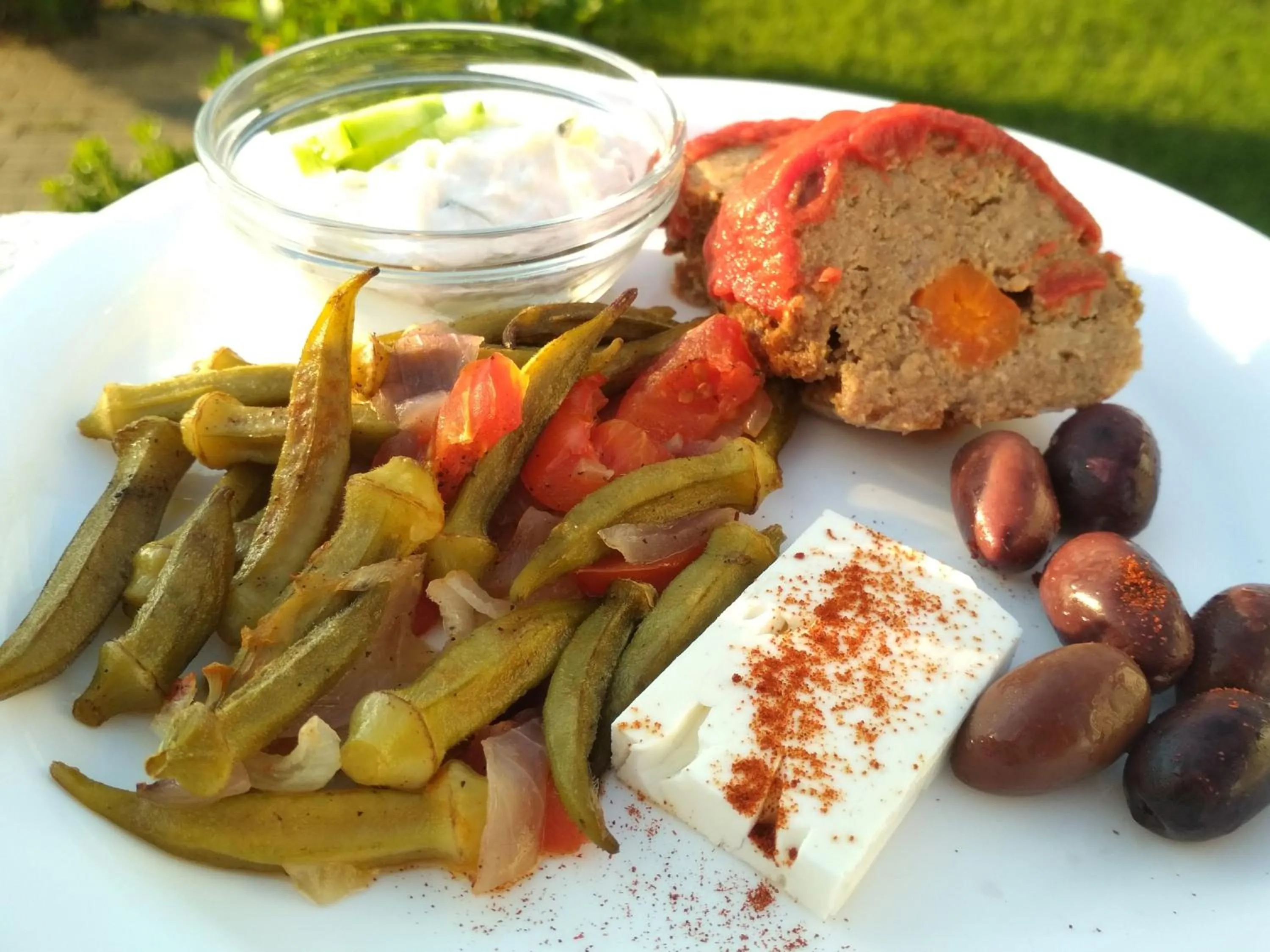 Food close-up in Pylea Beach Hotel