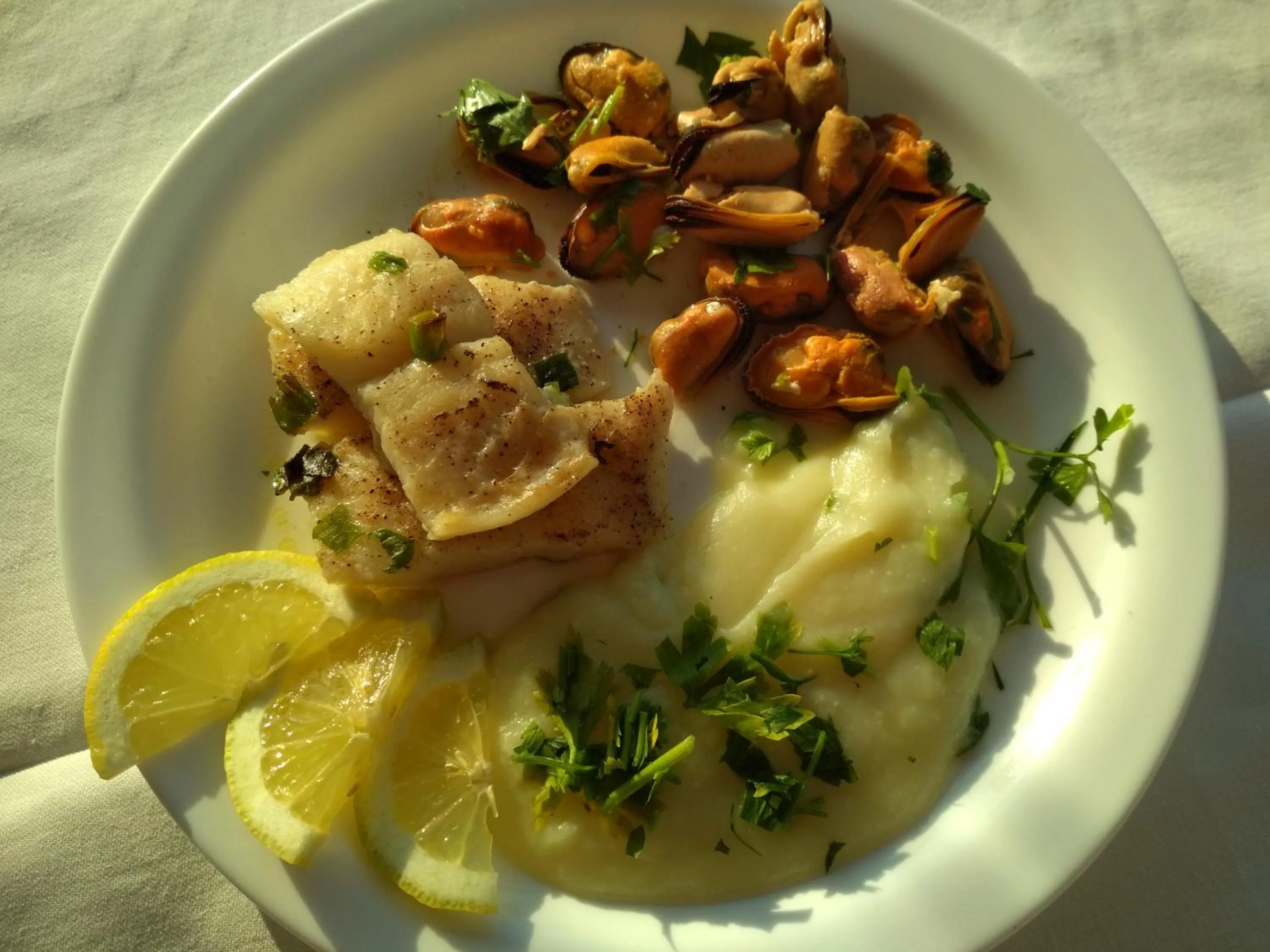 Food close-up in Pylea Beach Hotel