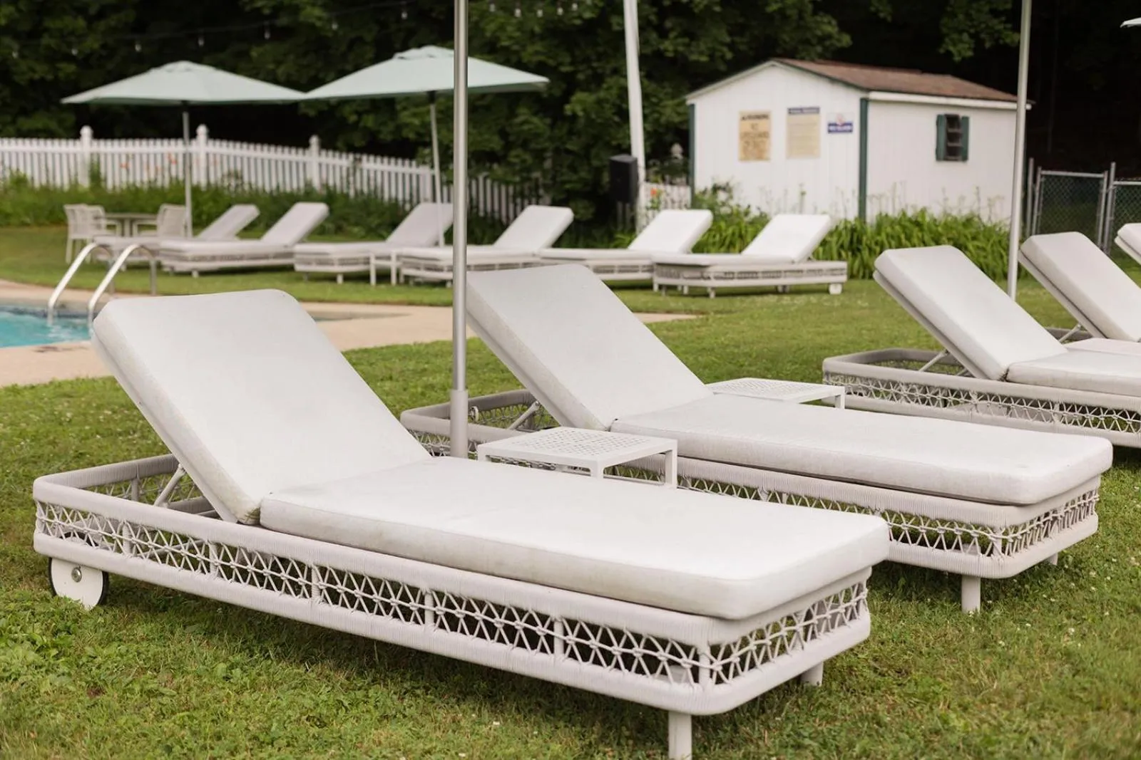 Pool view in Apple Tree Inn