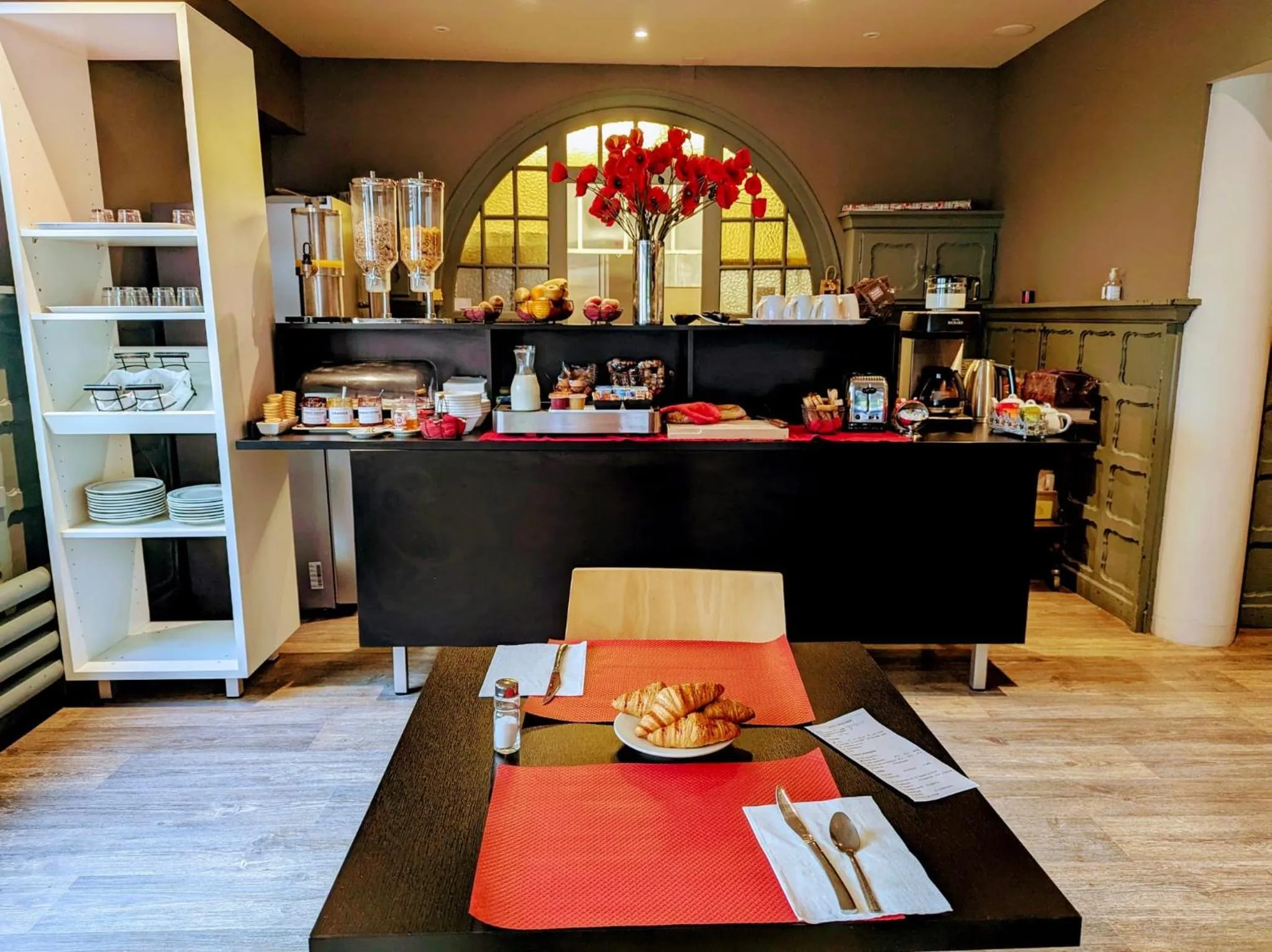 Buffet breakfast in Hotel Thonon Centre Le Comte Rouge