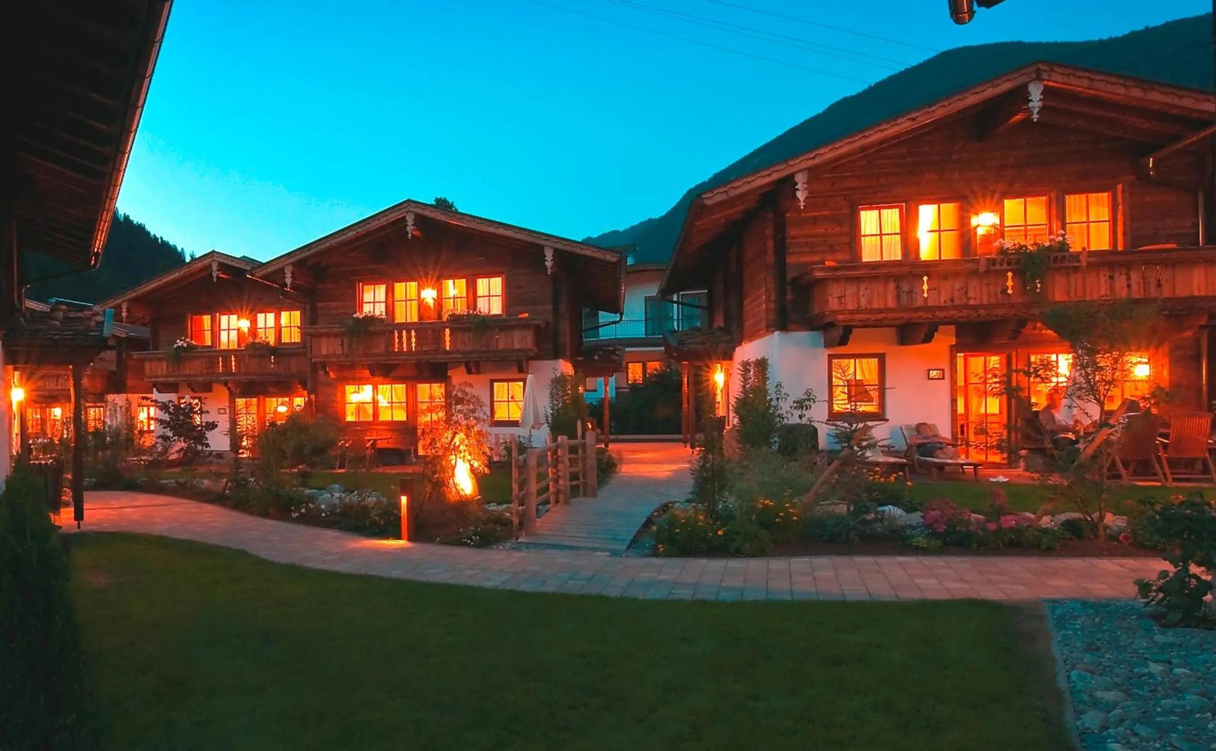 Facade/entrance in BRUGGER ChaletDorf