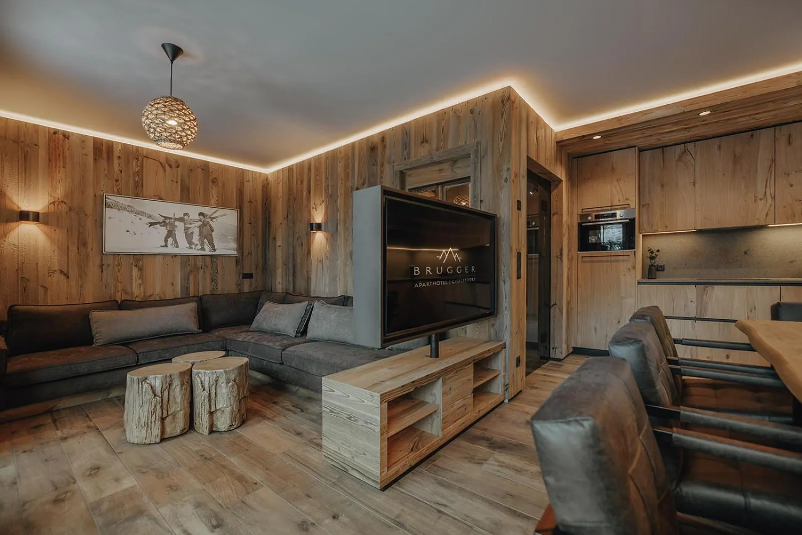 Living room in BRUGGER ChaletDorf