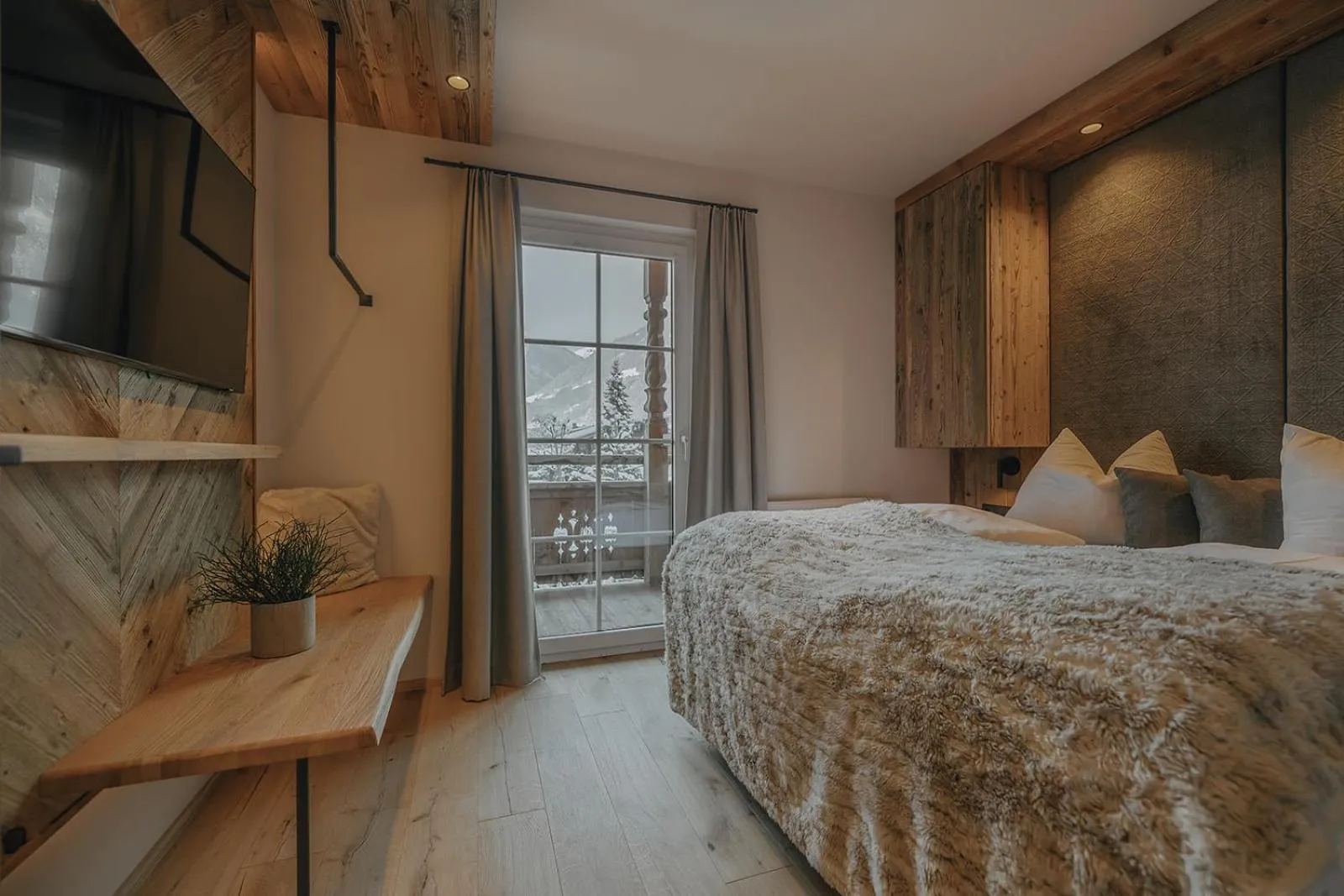 Bedroom, Bed in BRUGGER ChaletDorf