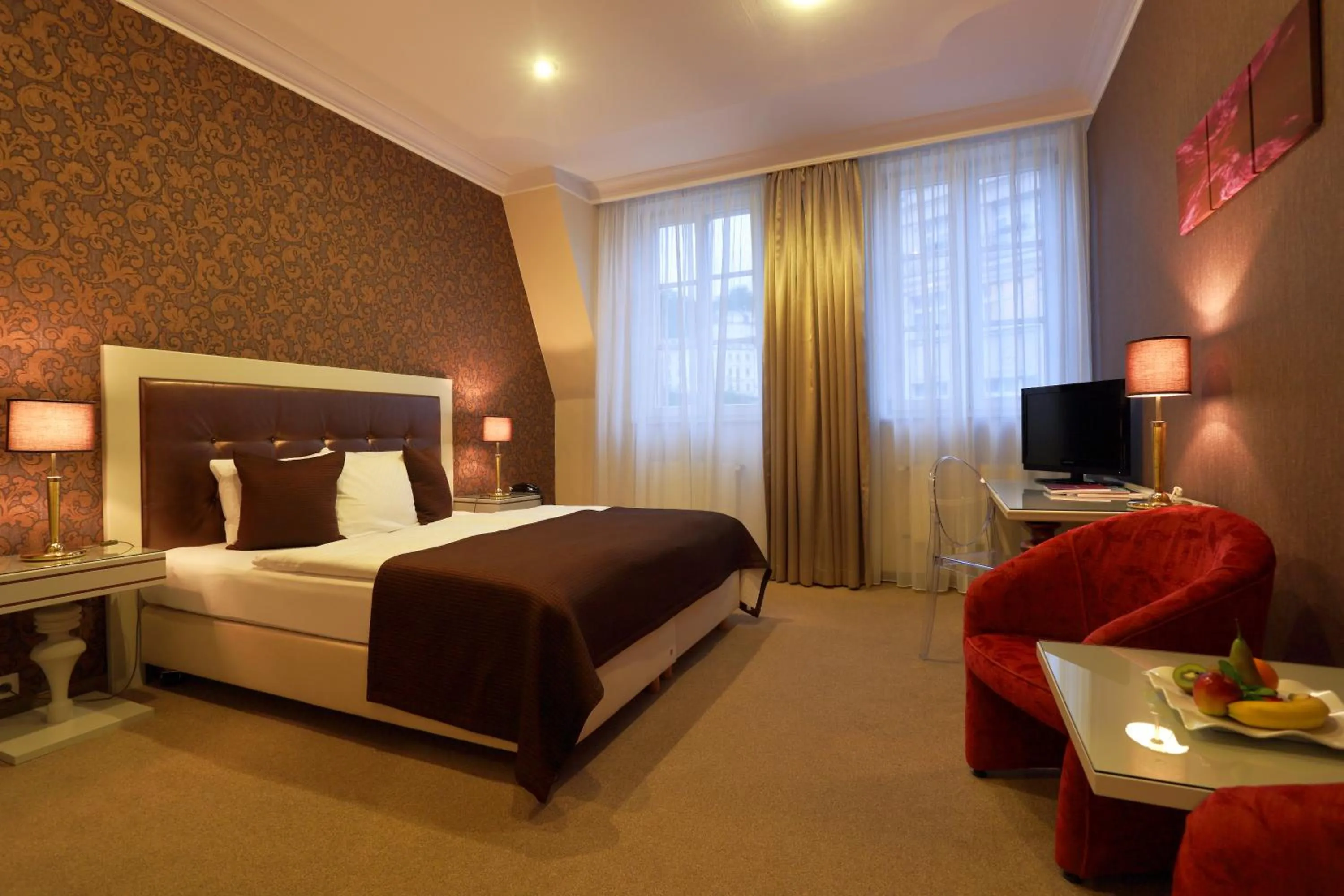 Bedroom, Bed in Promenáda Romantic Hotel