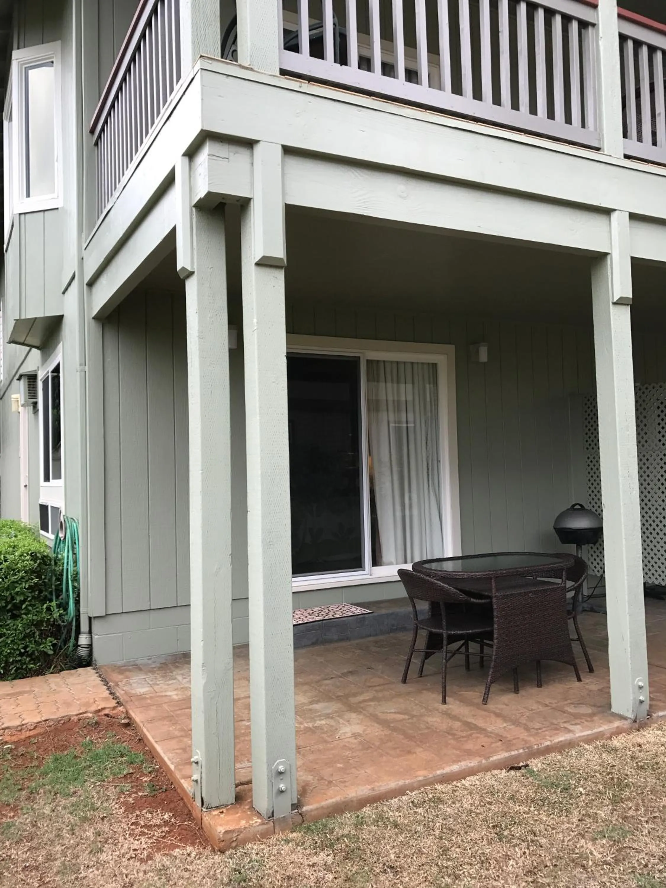 Patio in Hale Pua Villa - Seaside Studio