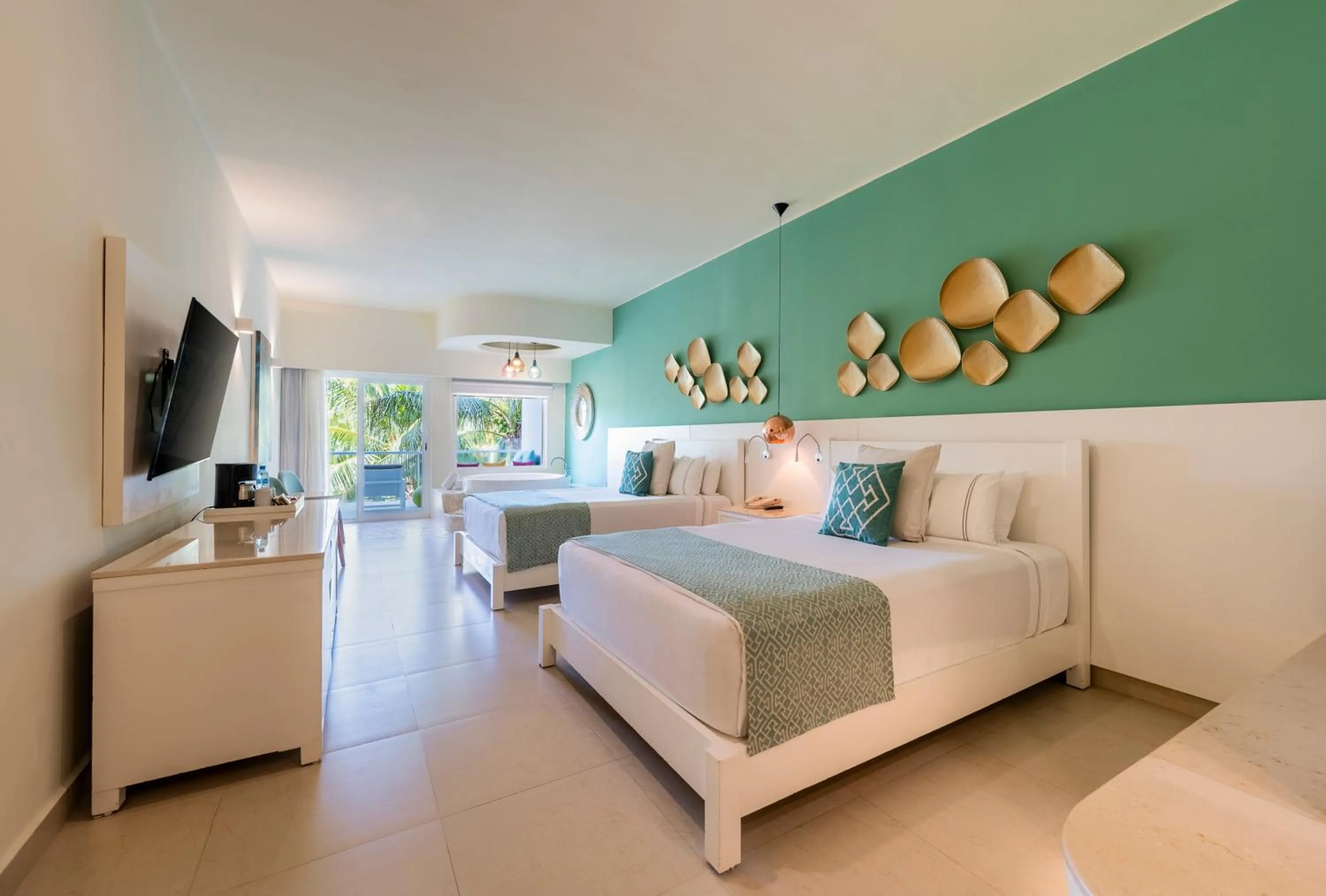 Bed in Palmar Beach Resort and Spa Riviera Maya - All Inclusive
