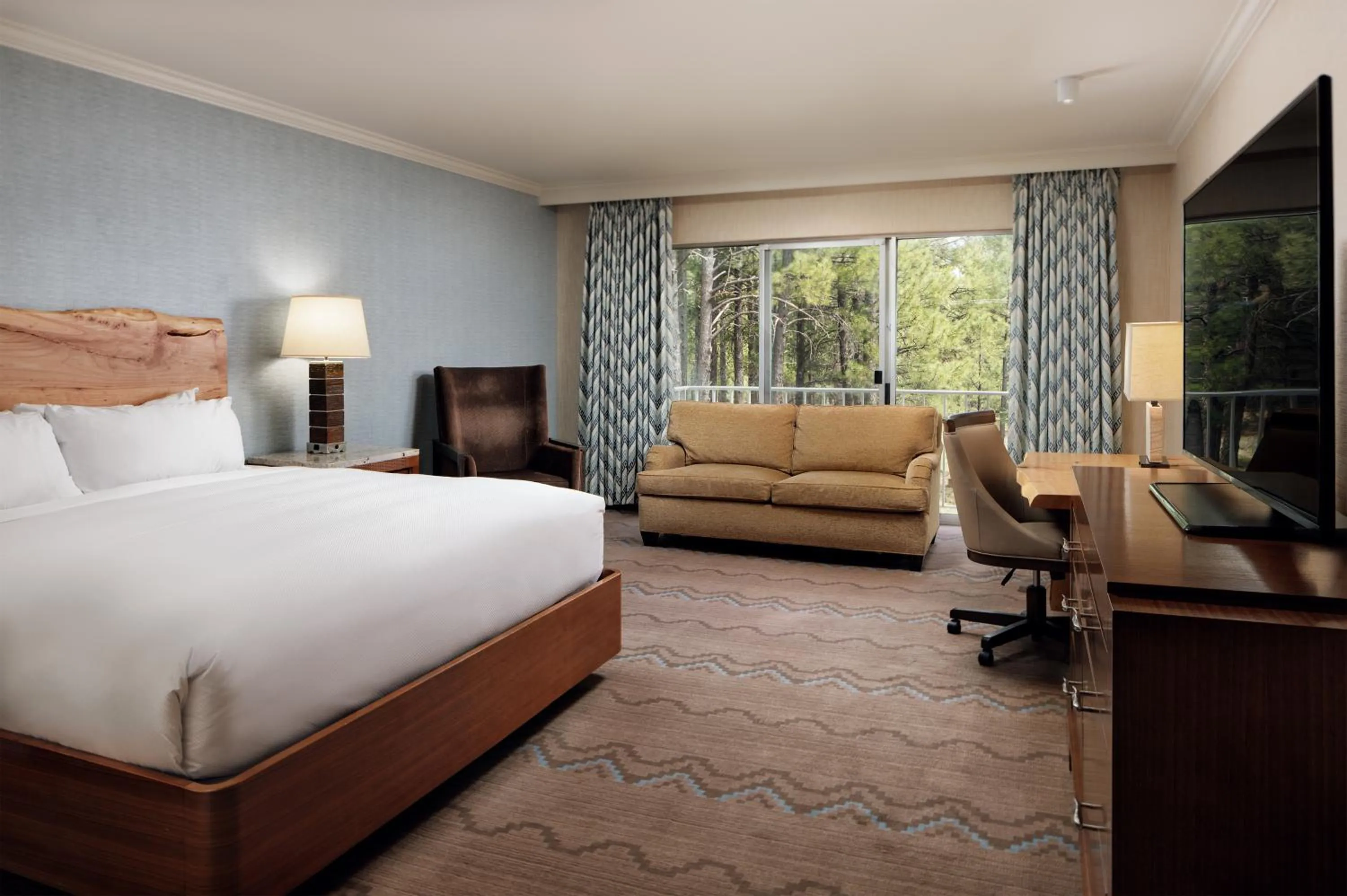 Bed in Little America Hotel Flagstaff