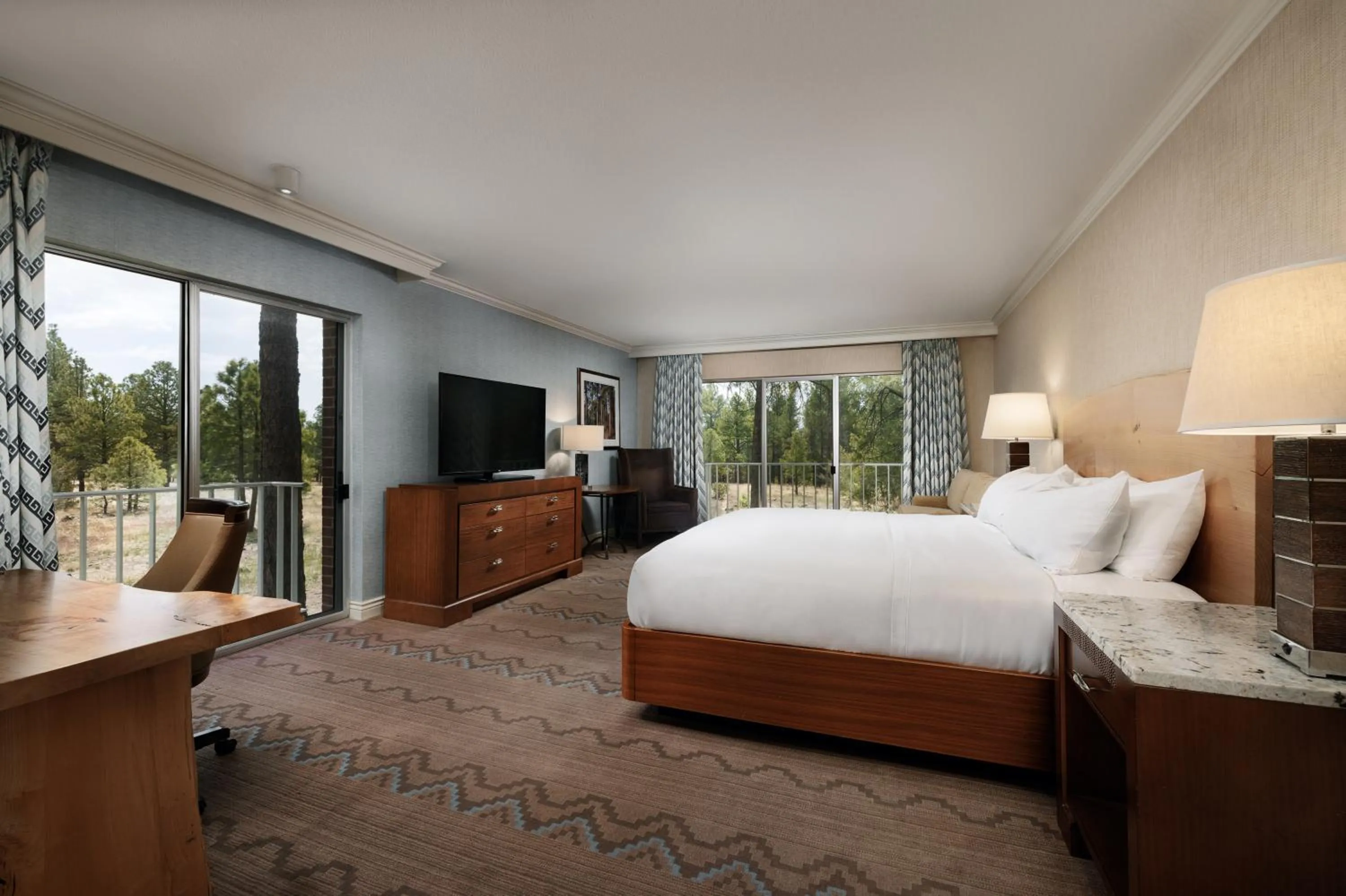 Bed in Little America Hotel Flagstaff