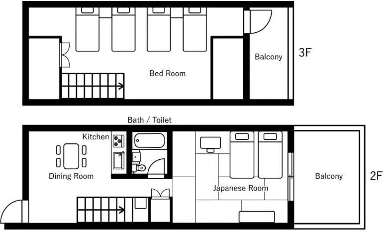 Floor plan in The Pool Resort OKINAWA