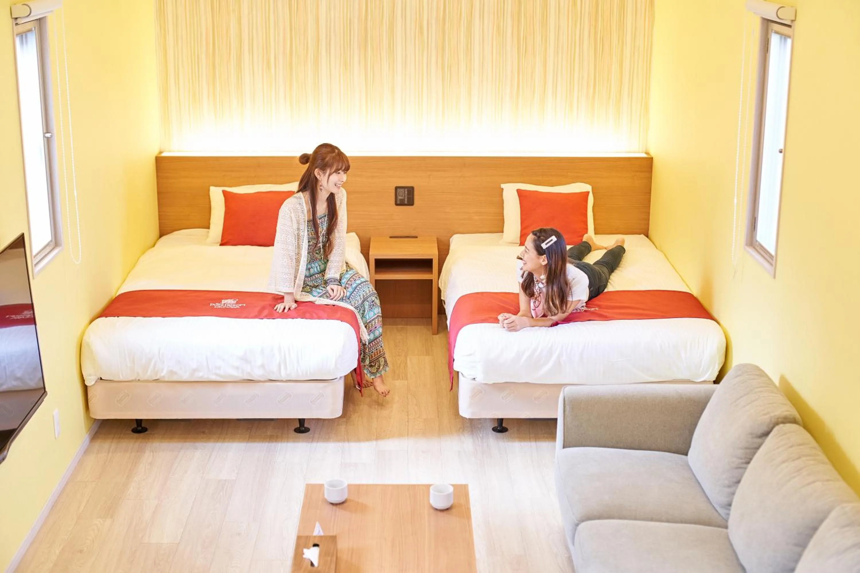 Photo of the whole room, Bed in The Pool Resort OKINAWA