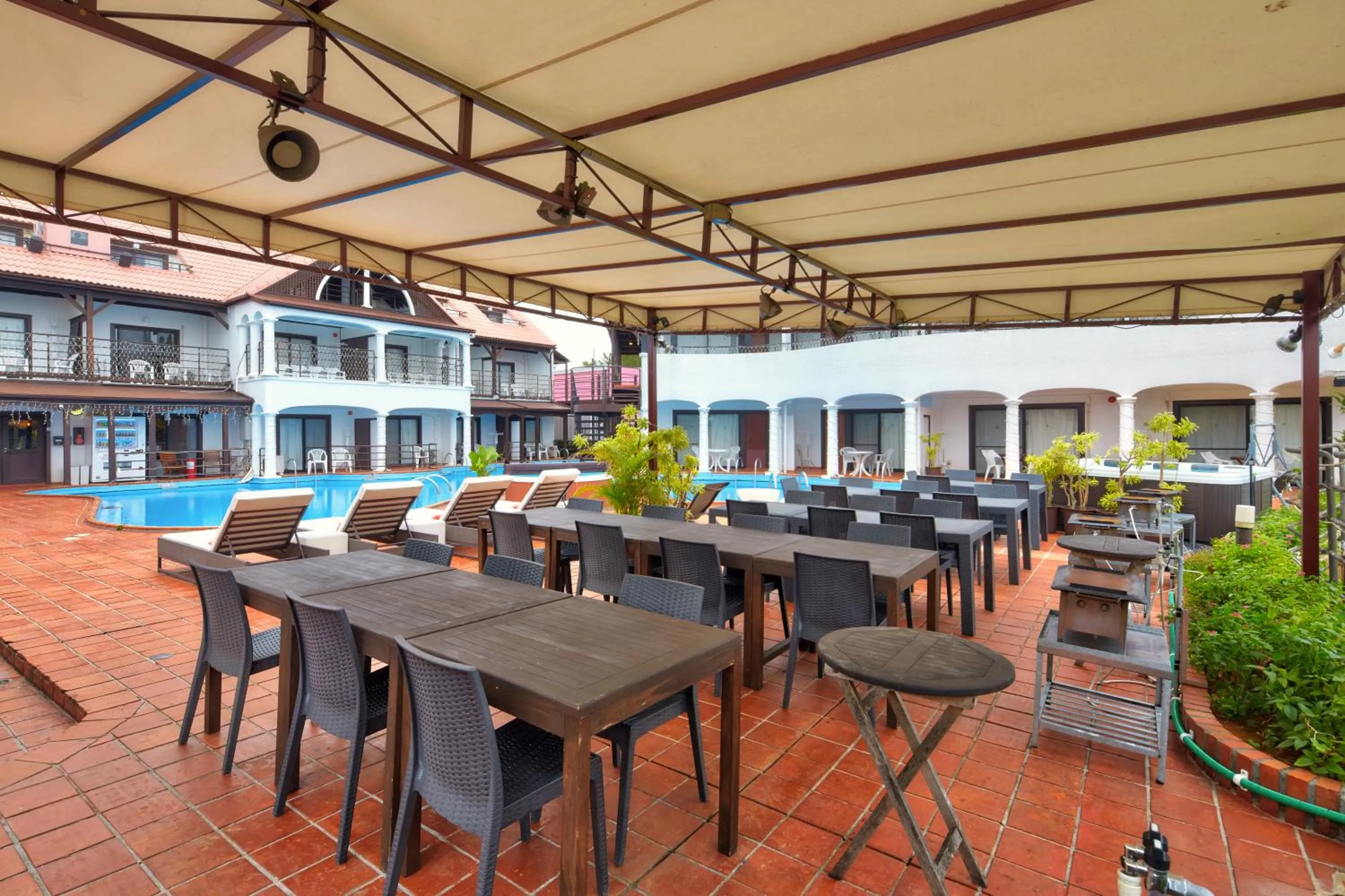 Balcony/Terrace in The Pool Resort OKINAWA