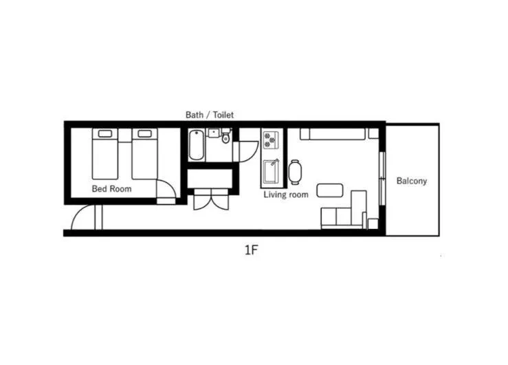 Floor plan in The Pool Resort OKINAWA