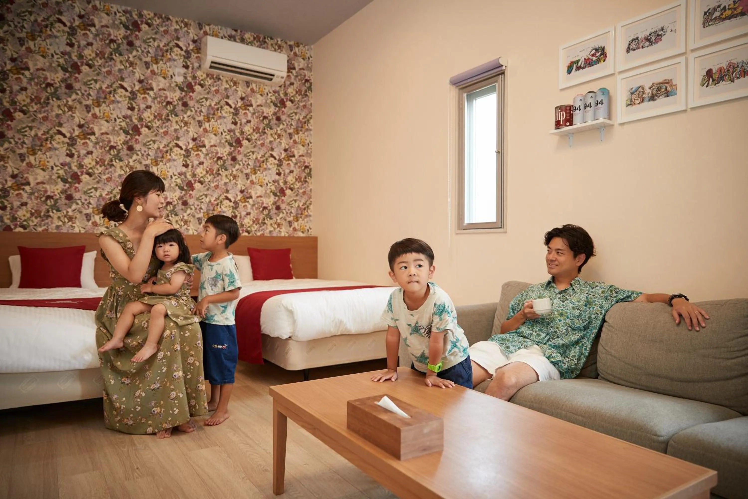 children, Bed in The Pool Resort OKINAWA
