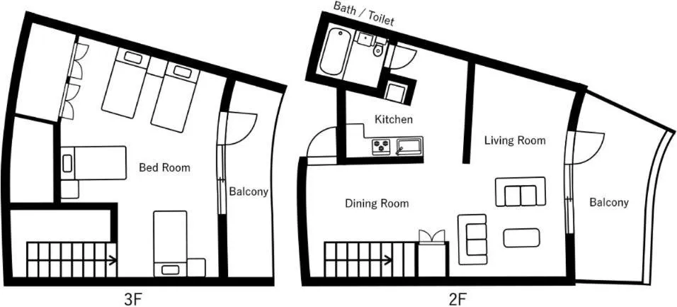 Floor plan in The Pool Resort OKINAWA