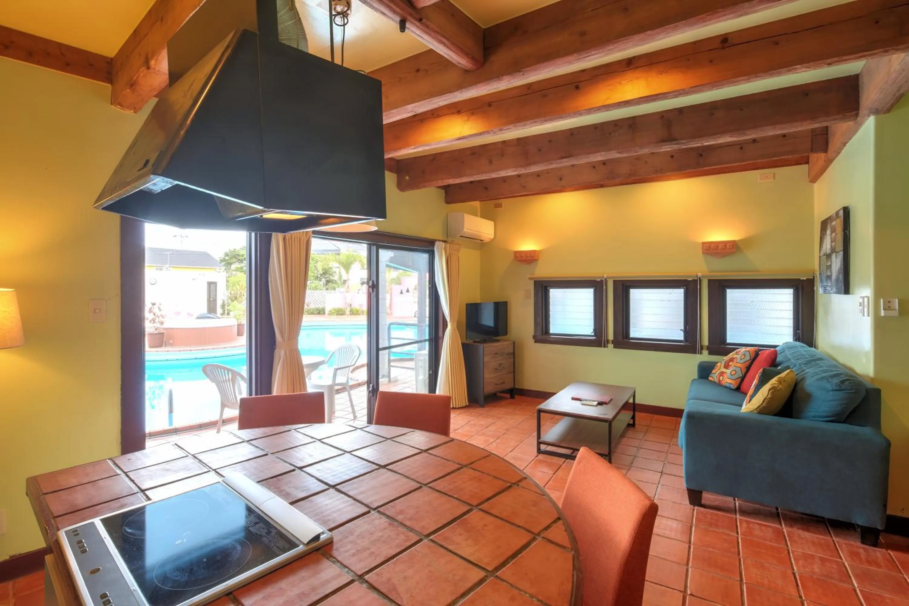 Living room in The Pool Resort OKINAWA