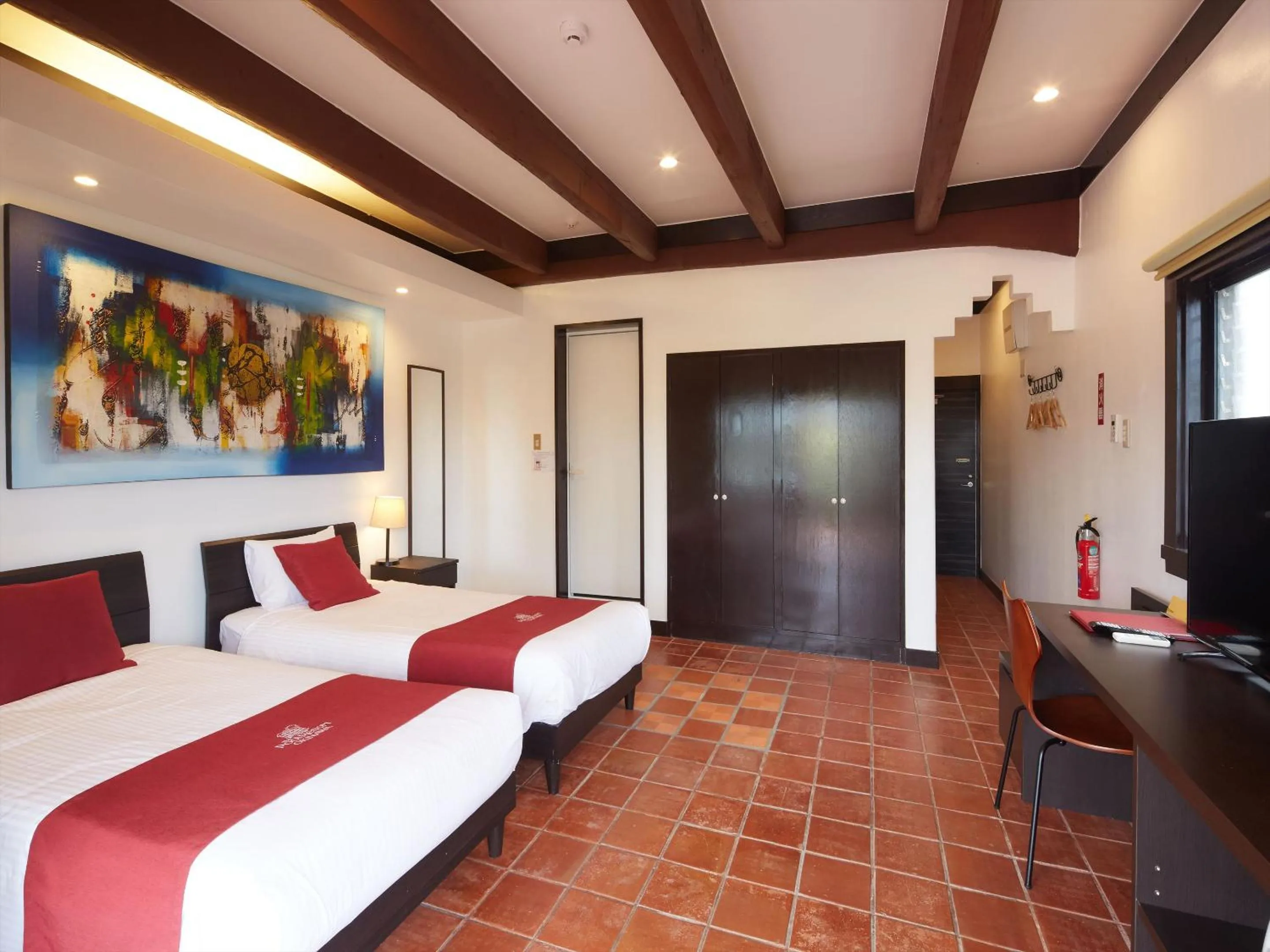 Photo of the whole room, Bed in The Pool Resort OKINAWA