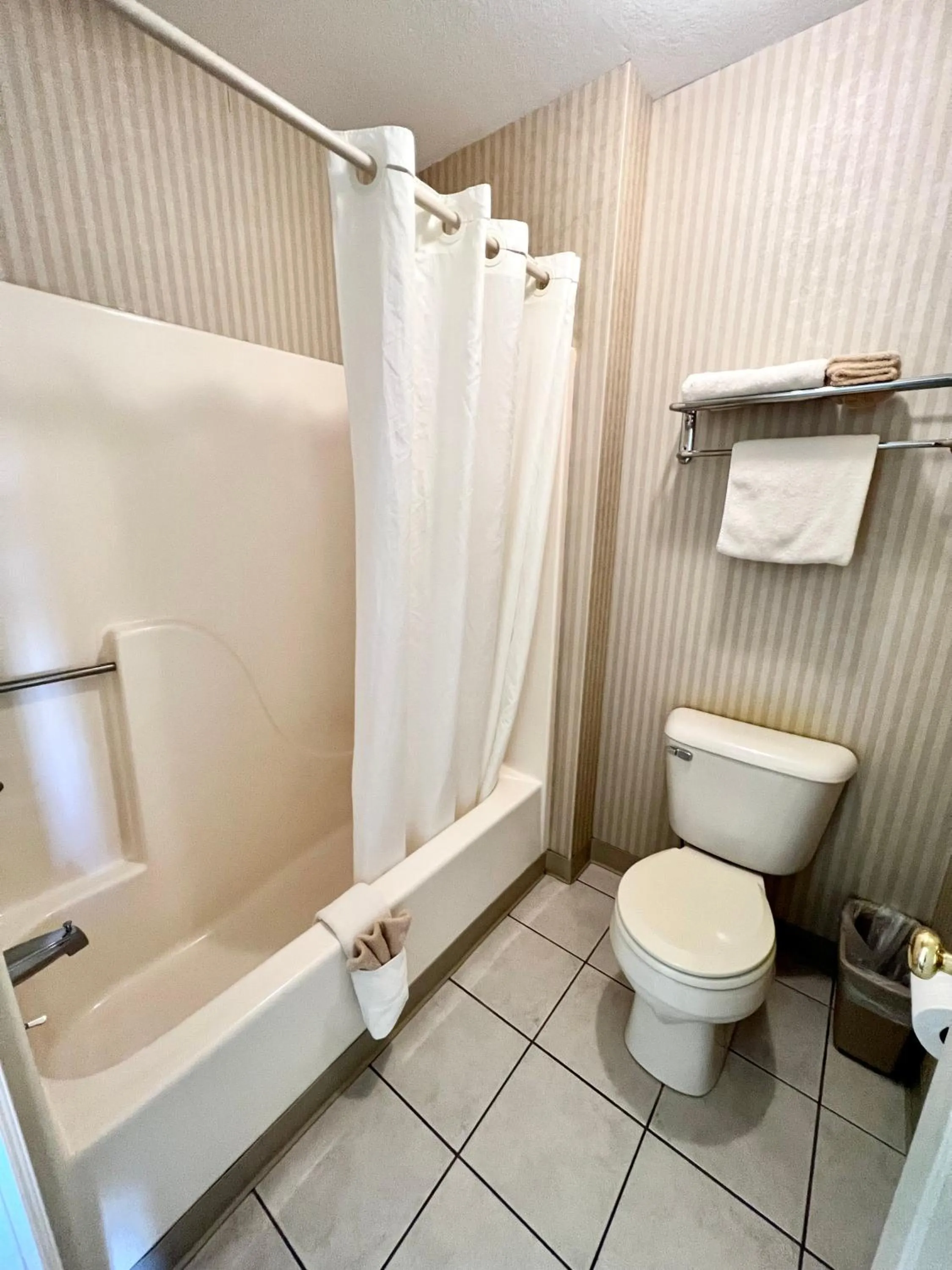 Bathroom in Court Plaza Inn & Suites of Mackinaw