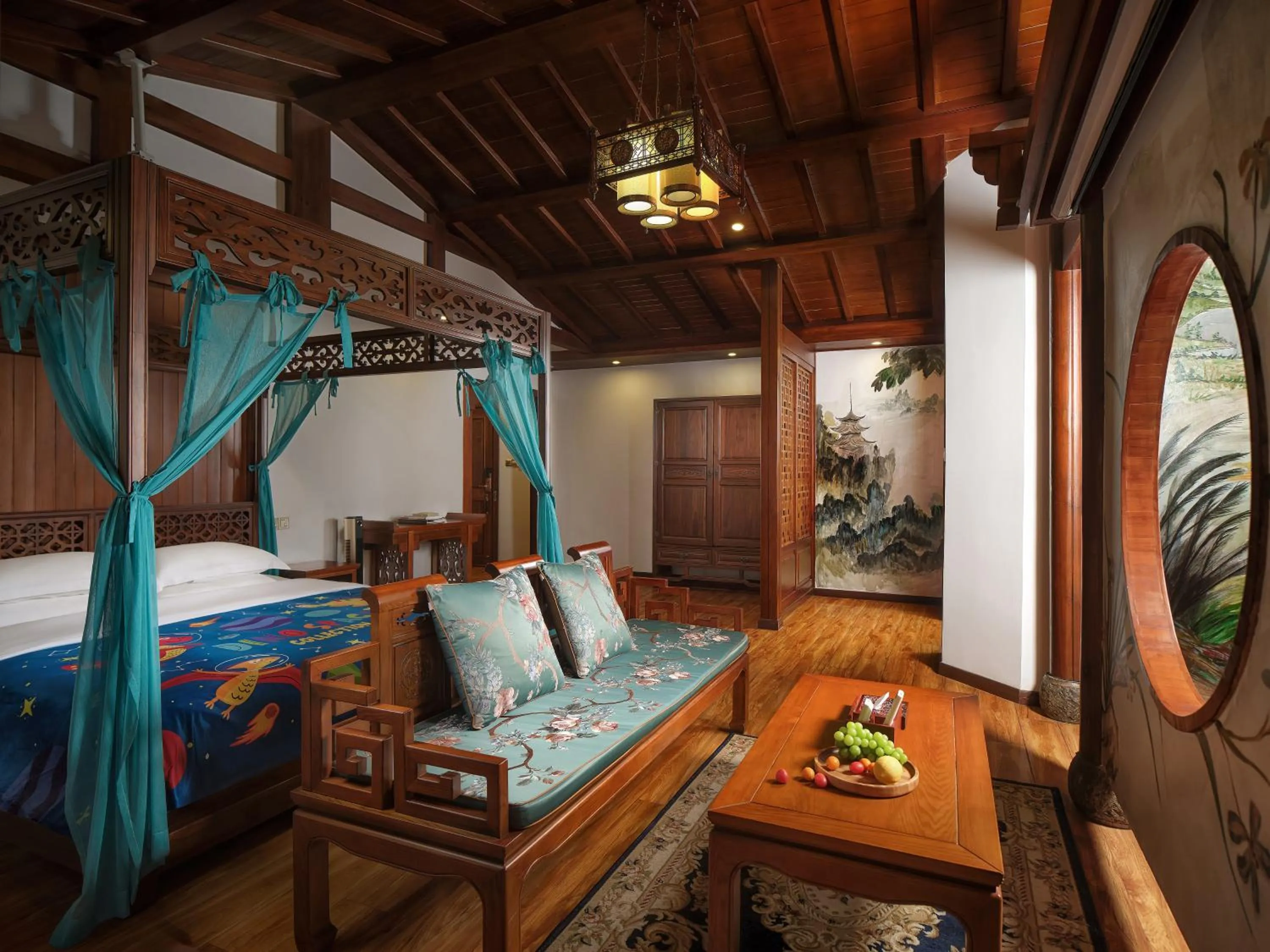 Living room, Bed in Lee's Boutique Resort