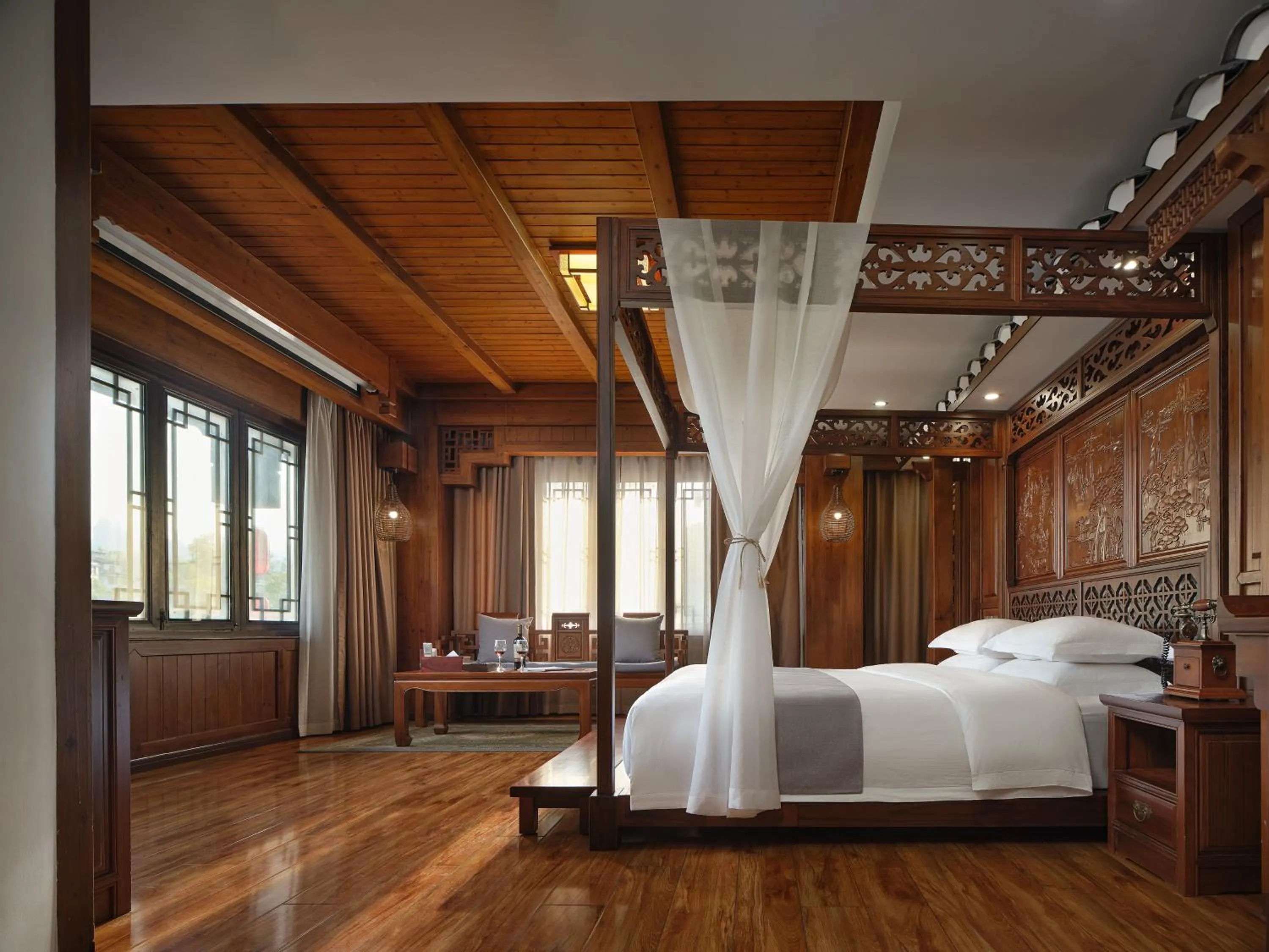Bed in Lee's Boutique Resort