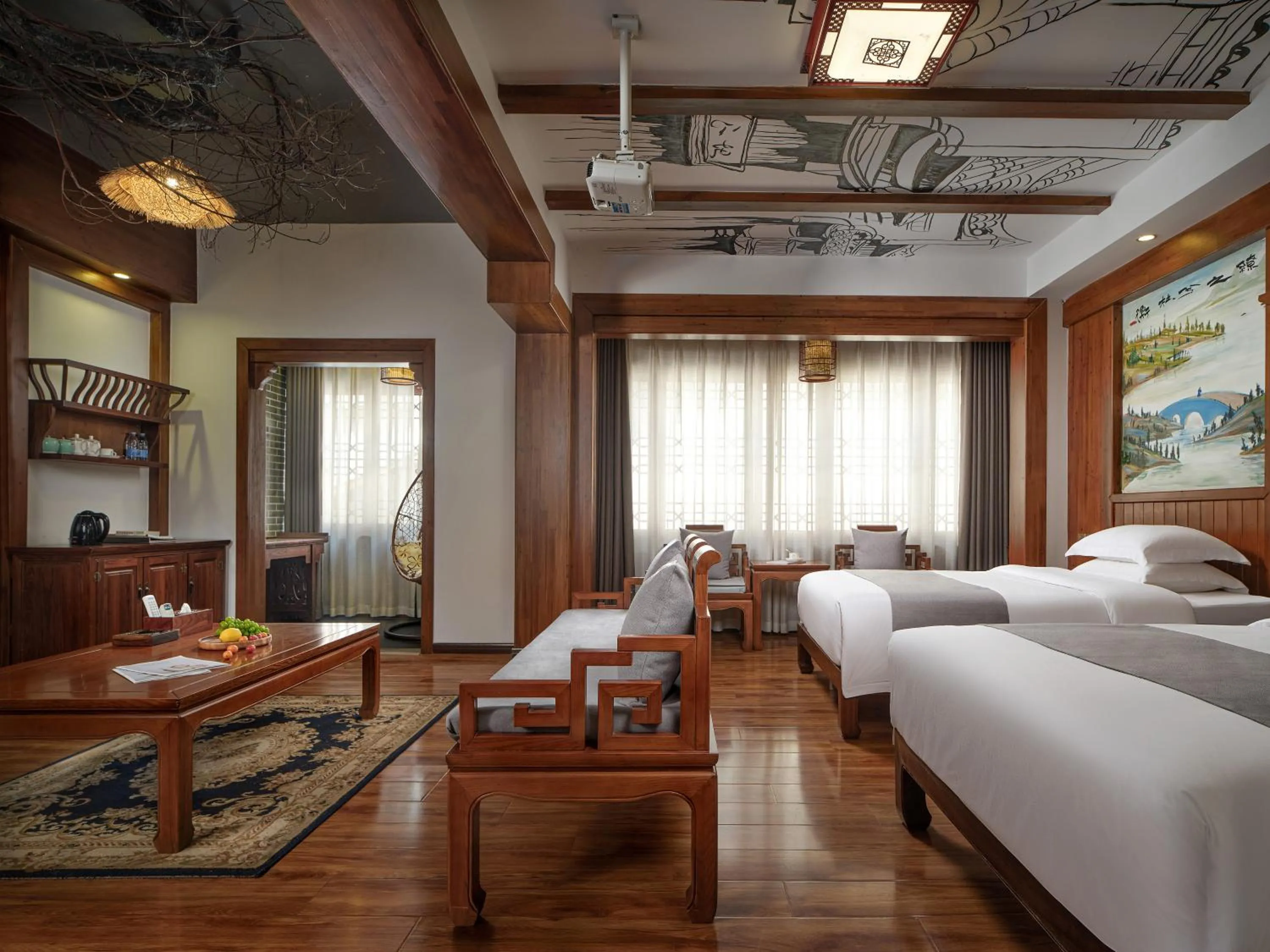 Bed in Lee's Boutique Resort