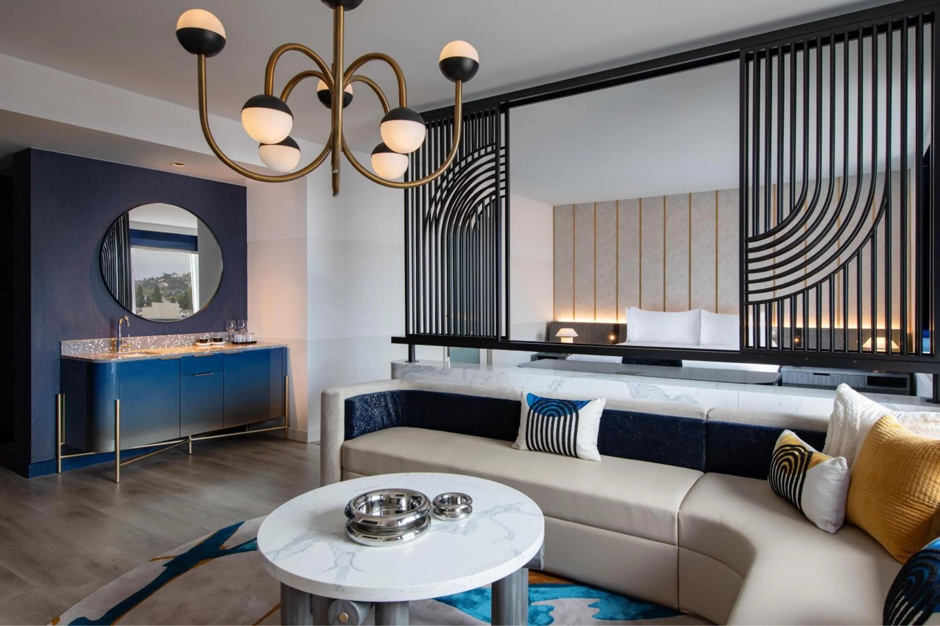 Lounge or bar, Bed in W Hollywood