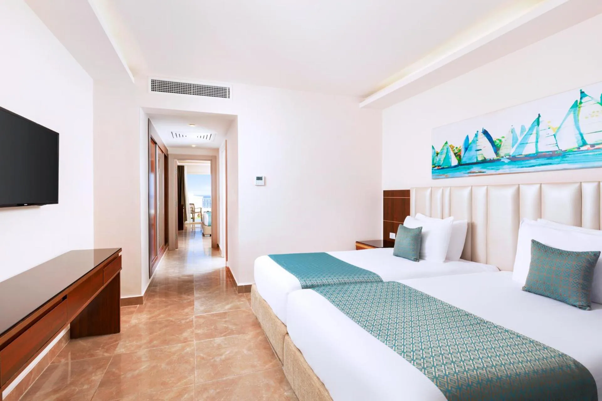 Photo of the whole room, Bed in Pickalbatros Palace Sharm "Aqua Park"- All inclusive