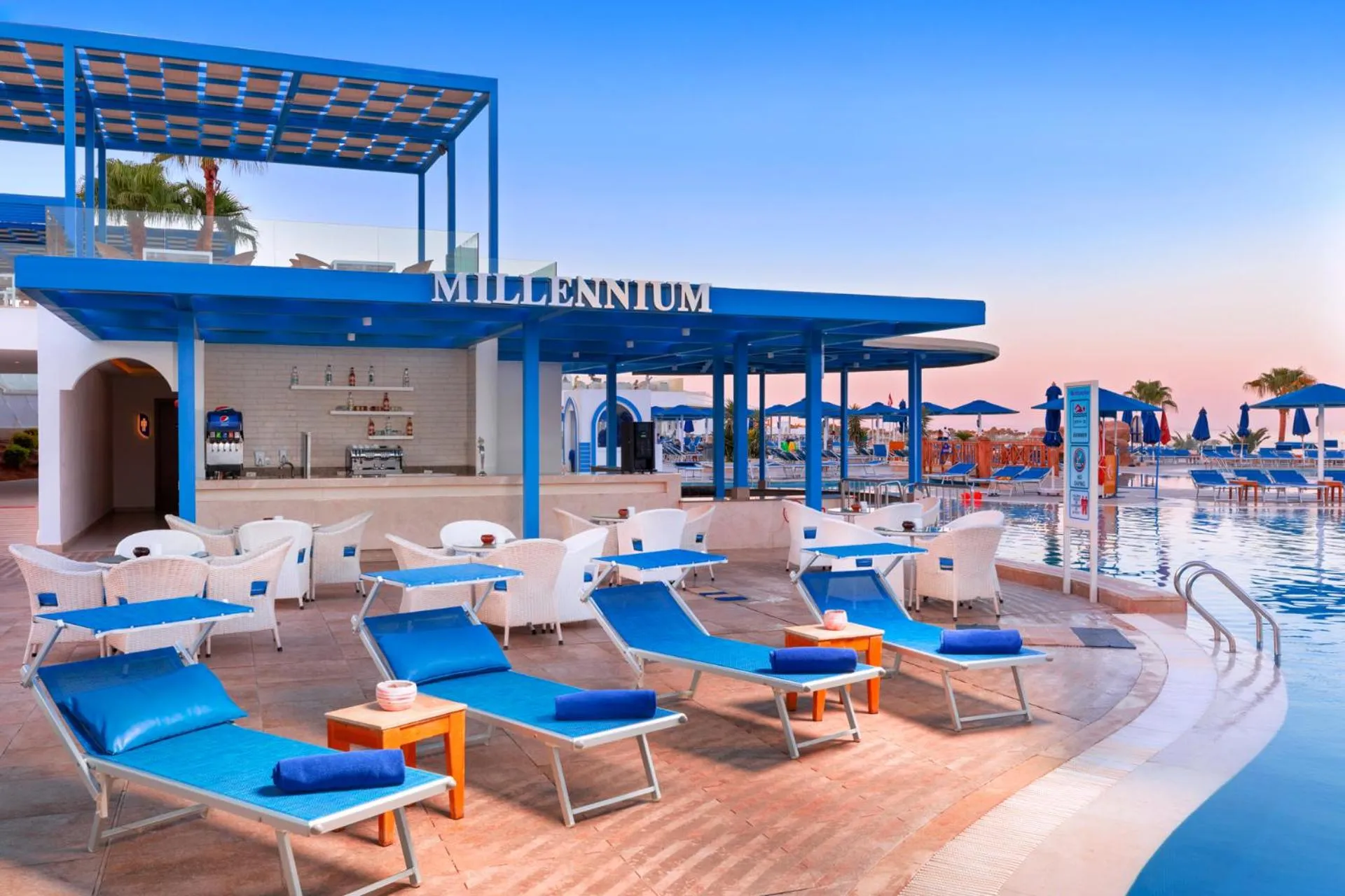 Balcony/Terrace in Pickalbatros Palace Sharm "Aqua Park"- All inclusive