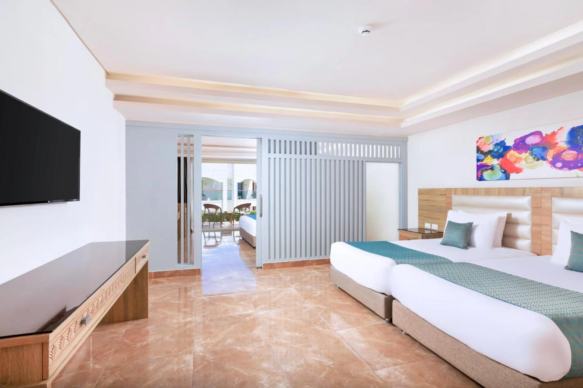 Photo of the whole room, Bed in Pickalbatros Palace Sharm "Aqua Park"- All inclusive